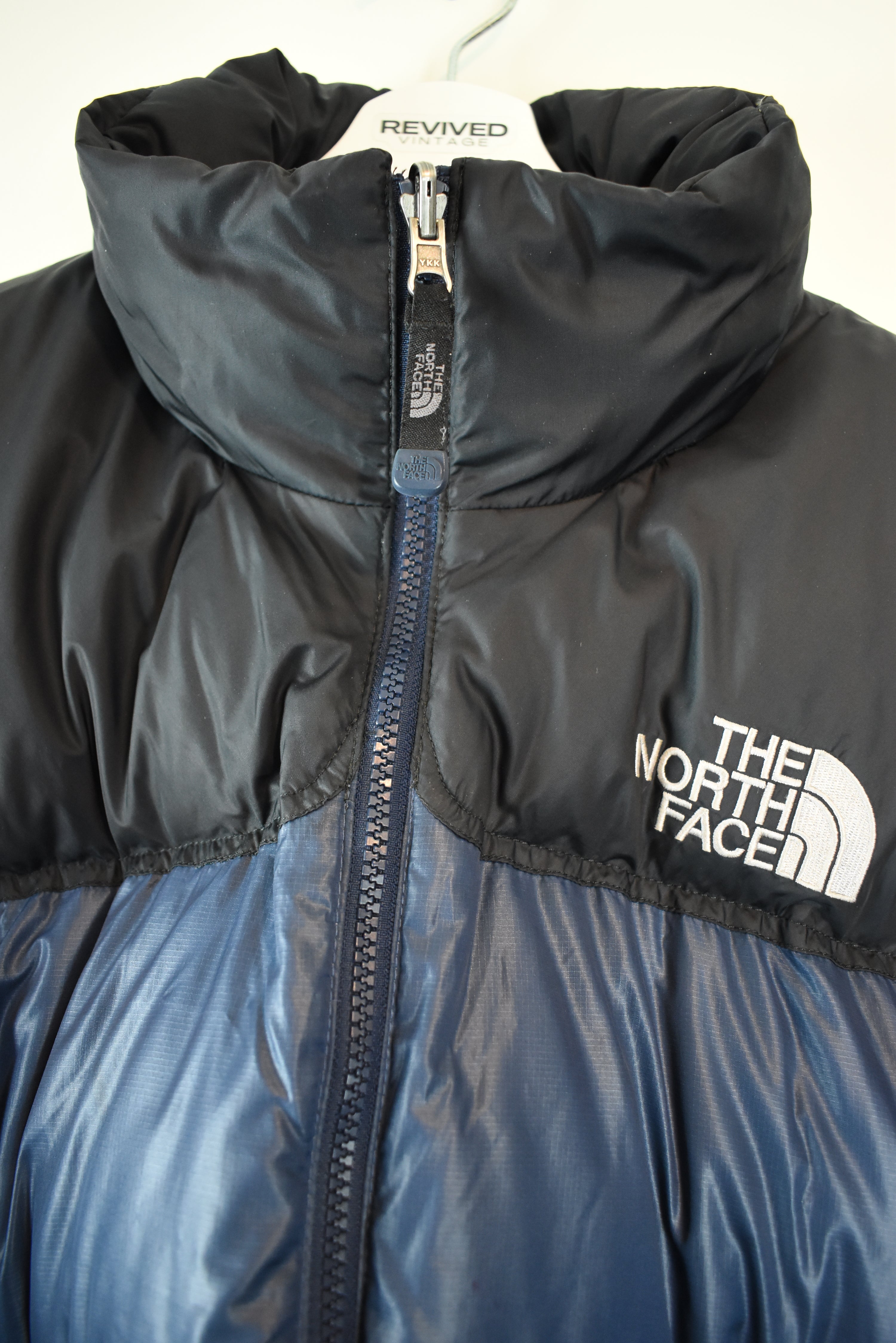 Vintage The North Face 700 Nuptse Puffer Blue - Large | Vintage Clothing