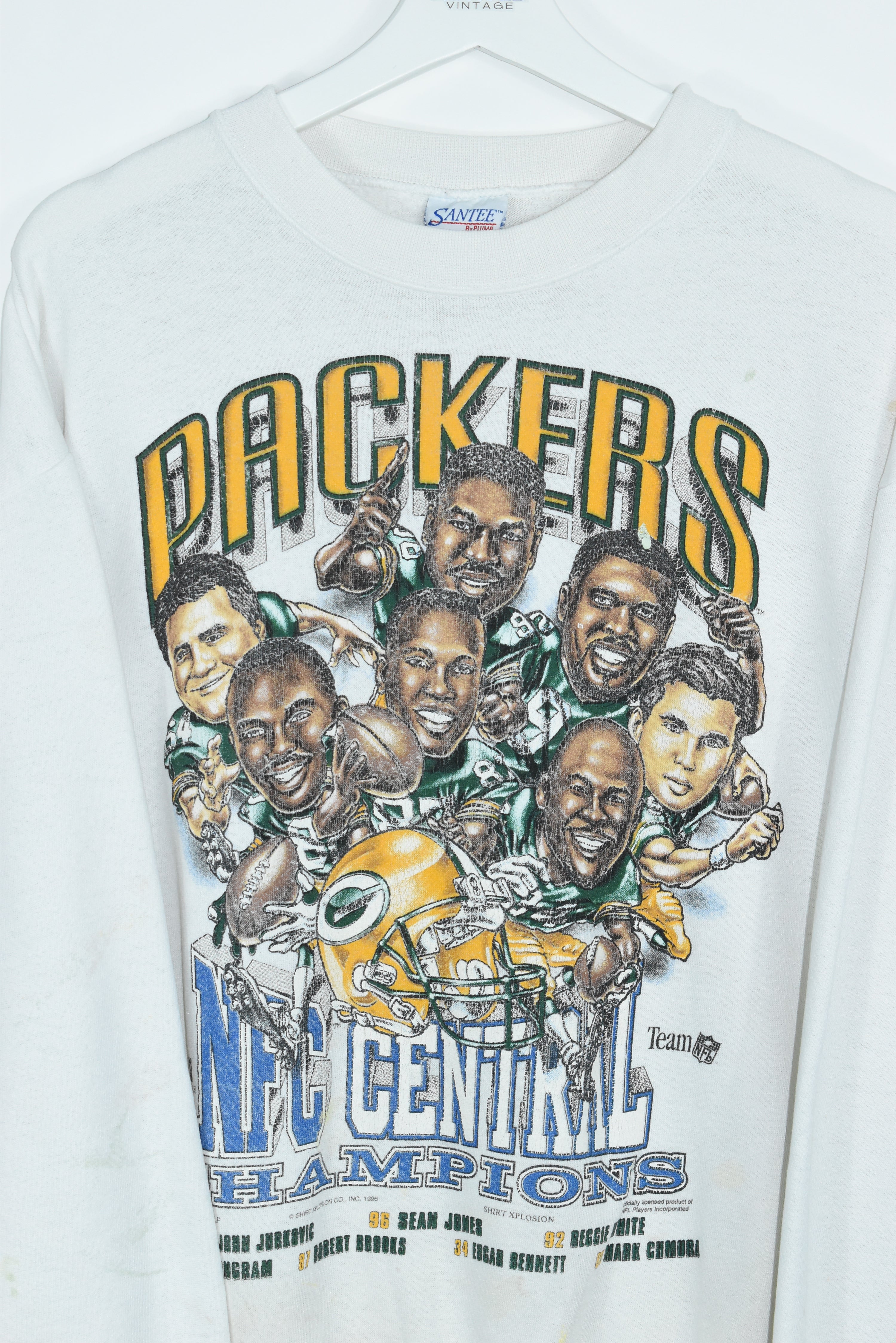 Vintage Green Bay Packers Graphic Sweatshirt Large