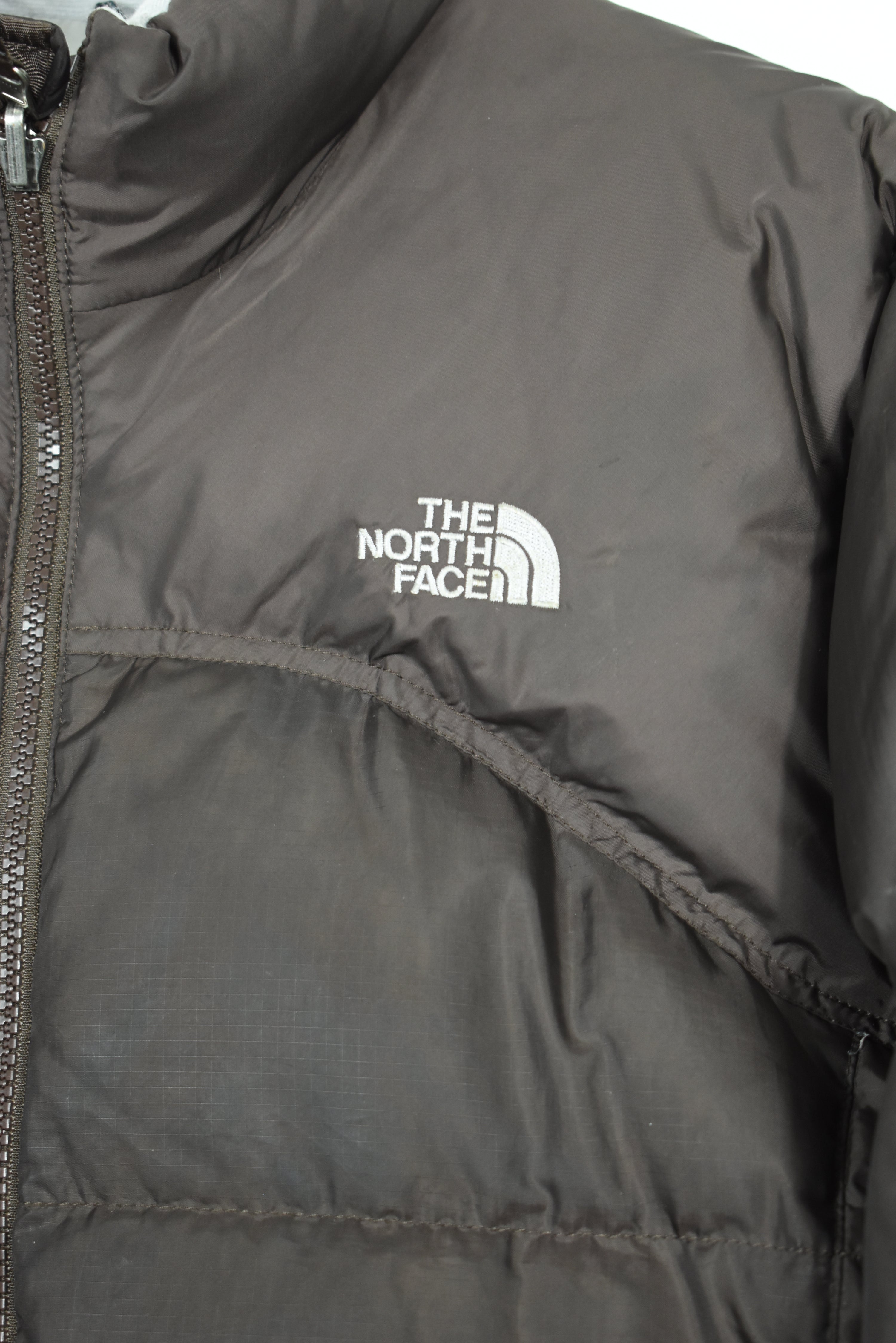 VINTAGE NORTH FACE BROWN NUPTSE 600 PUFFER WOMENS LARGE