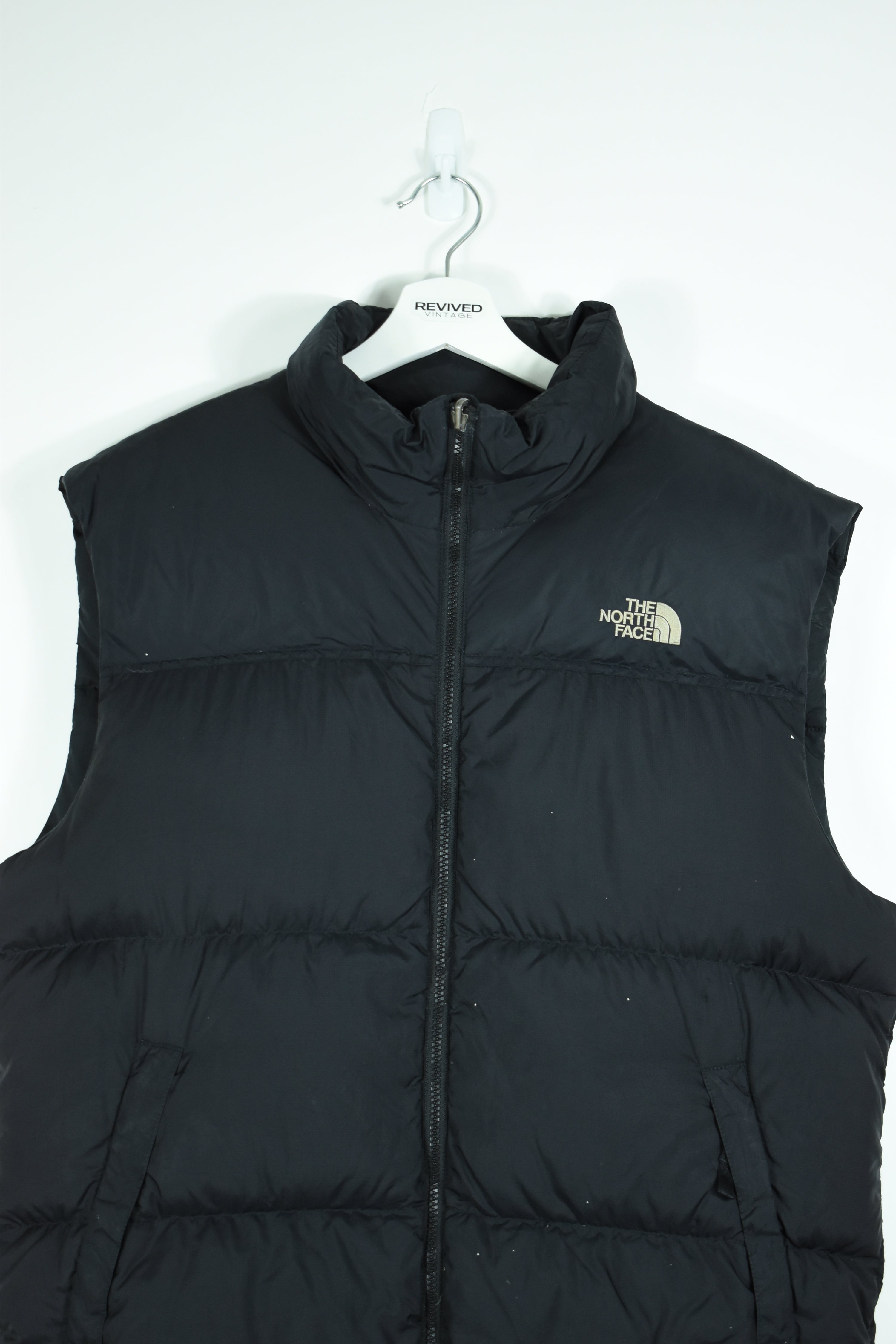 Vintage North Face Puffer Vest Black Mens LARGE