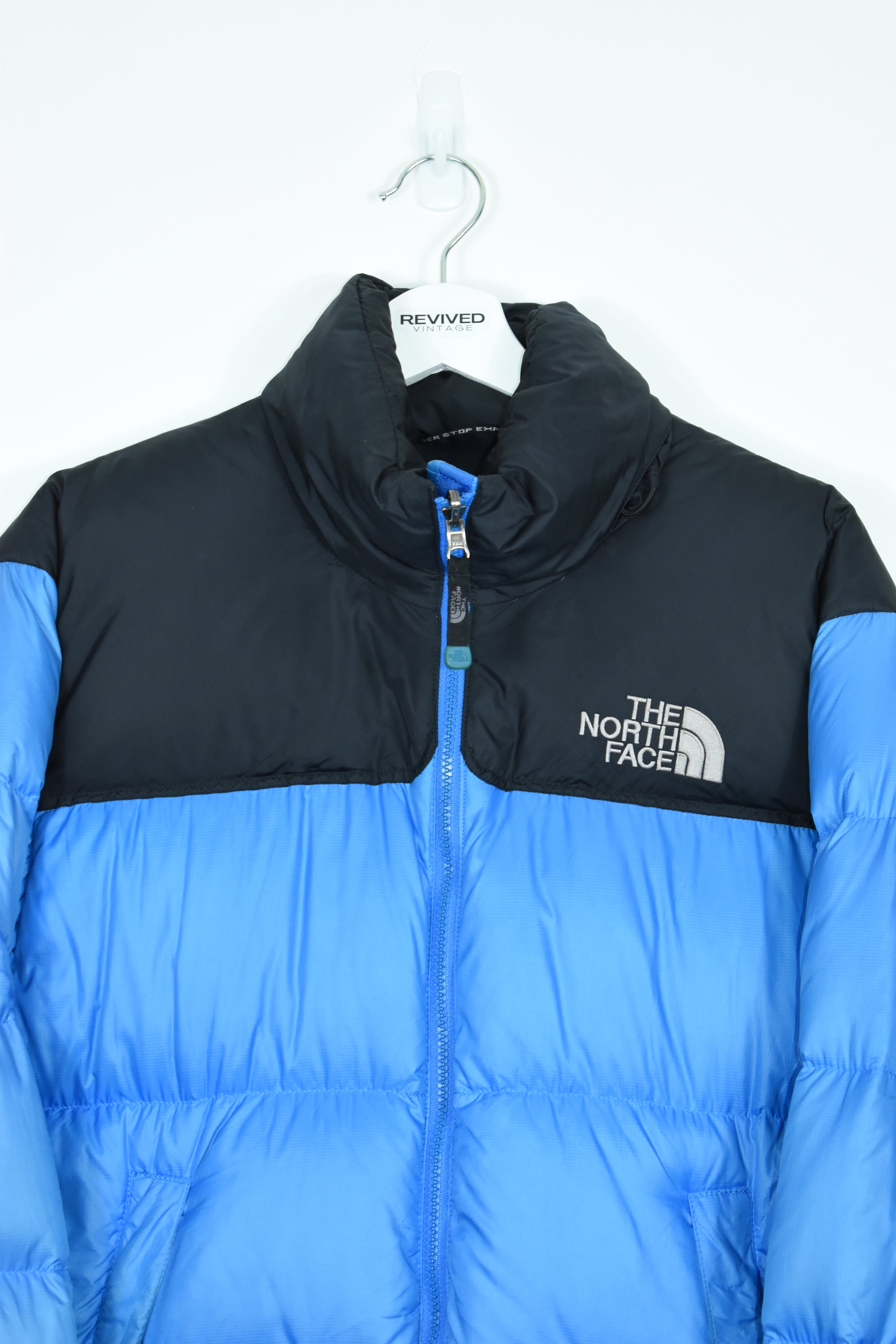 VINTAGE NORTH FACE NUPTSE 700 PUFFER BABY BLUE MEDIUM