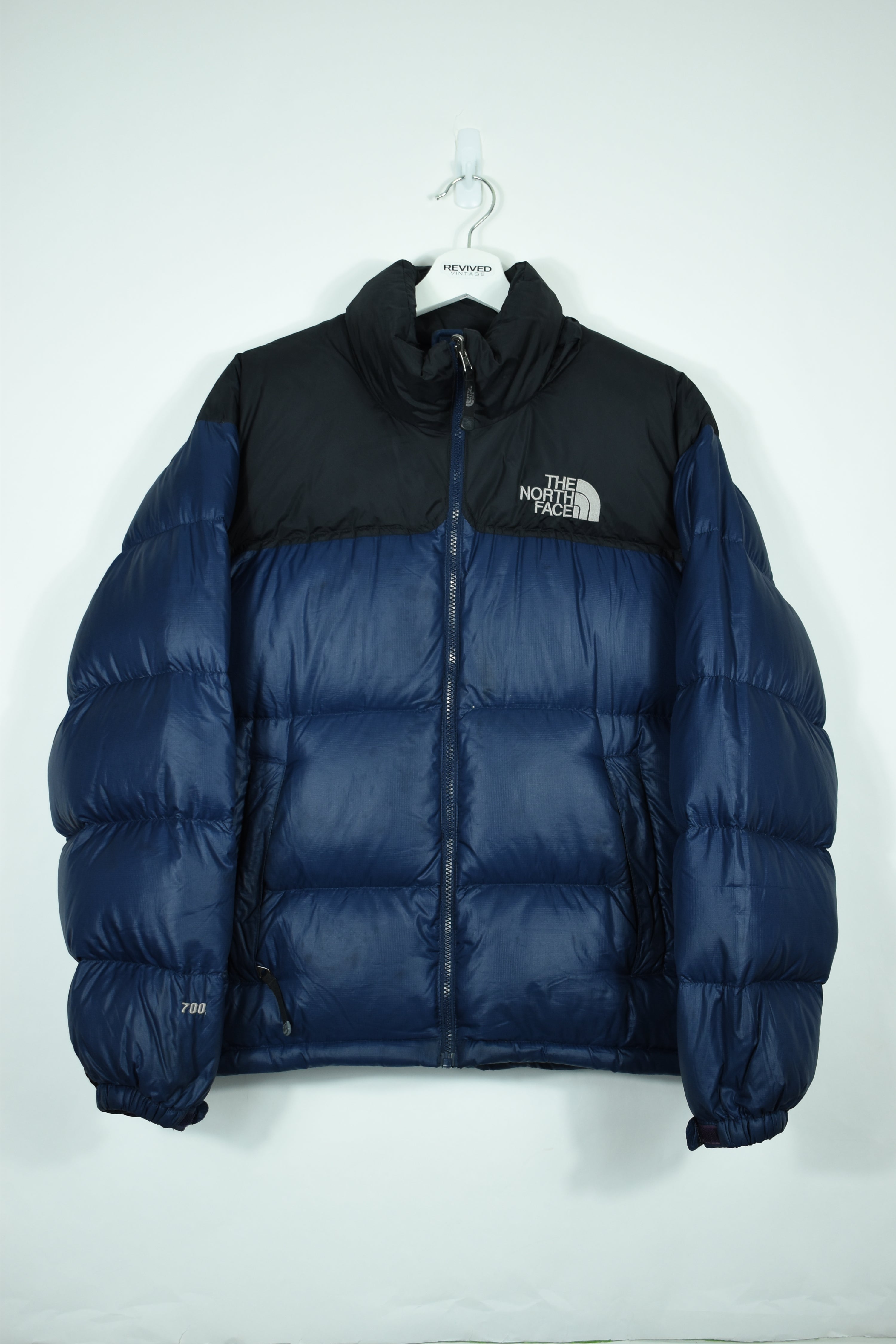 VINTAGE NORTH FACE NUPTSE 700 PUFFER NAVY S/ MEDIUM