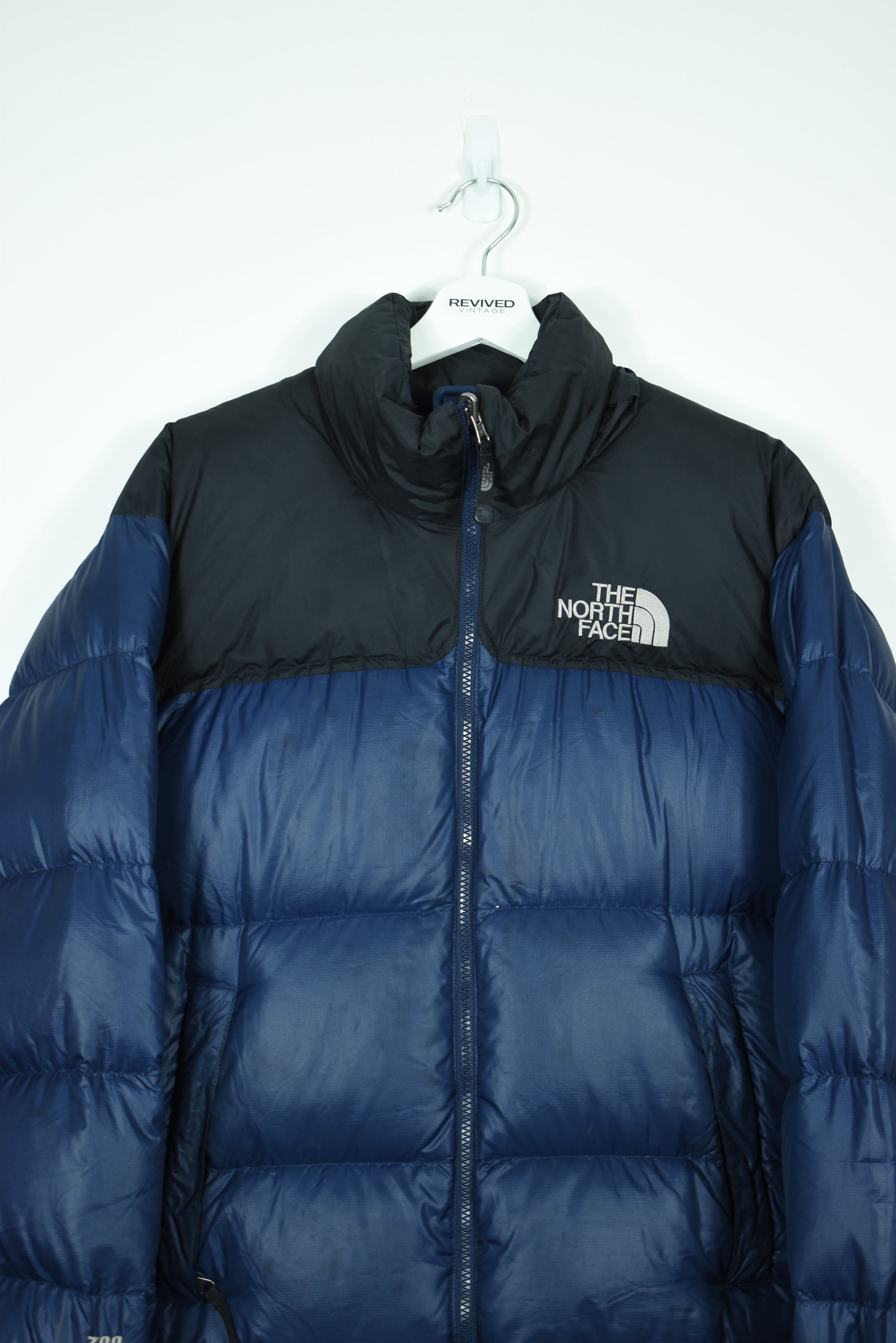 VINTAGE NORTH FACE NUPTSE 700 PUFFER NAVY S/ MEDIUM