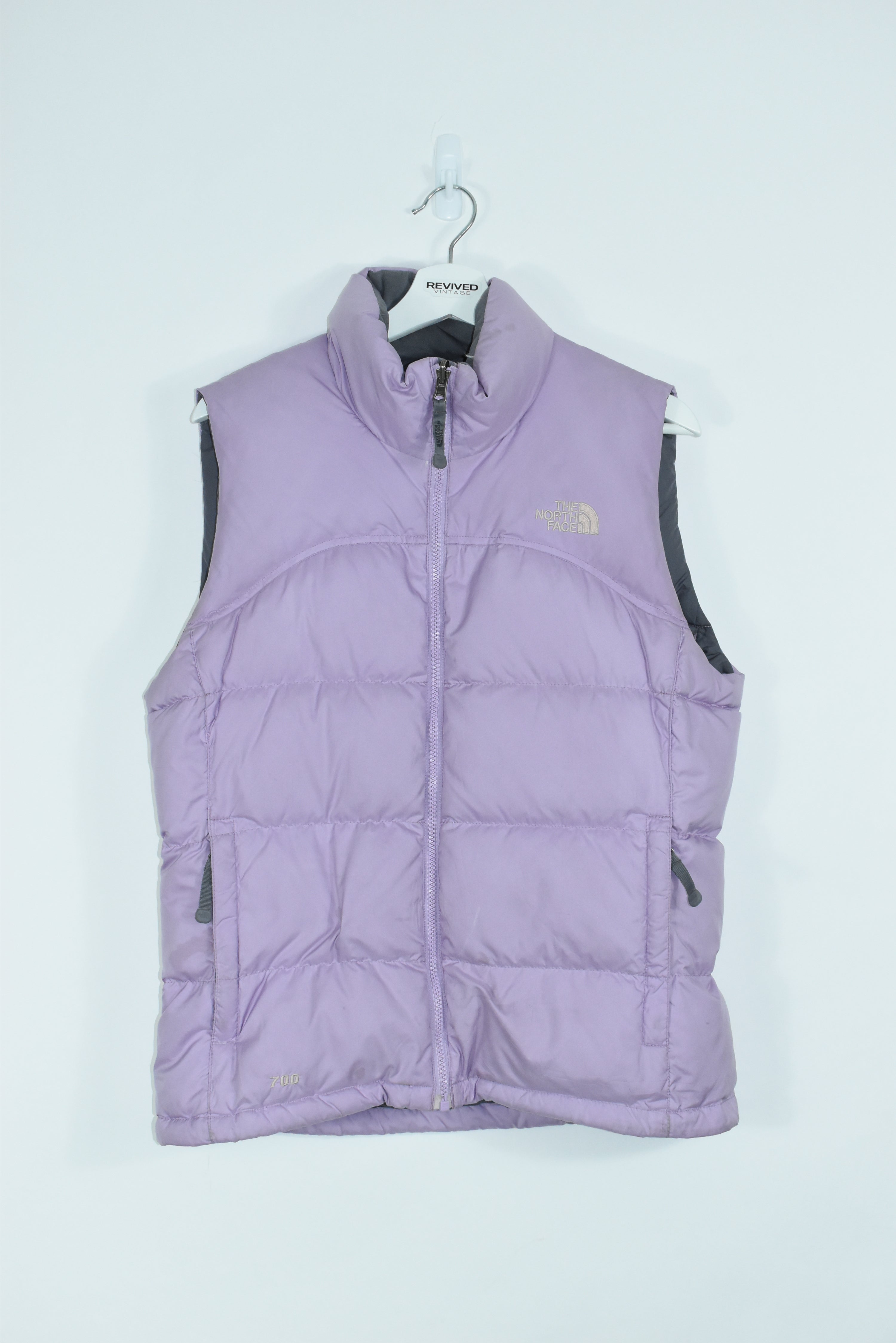 Vintage North Face Puffer Vest Lilac Womens MEDIUM