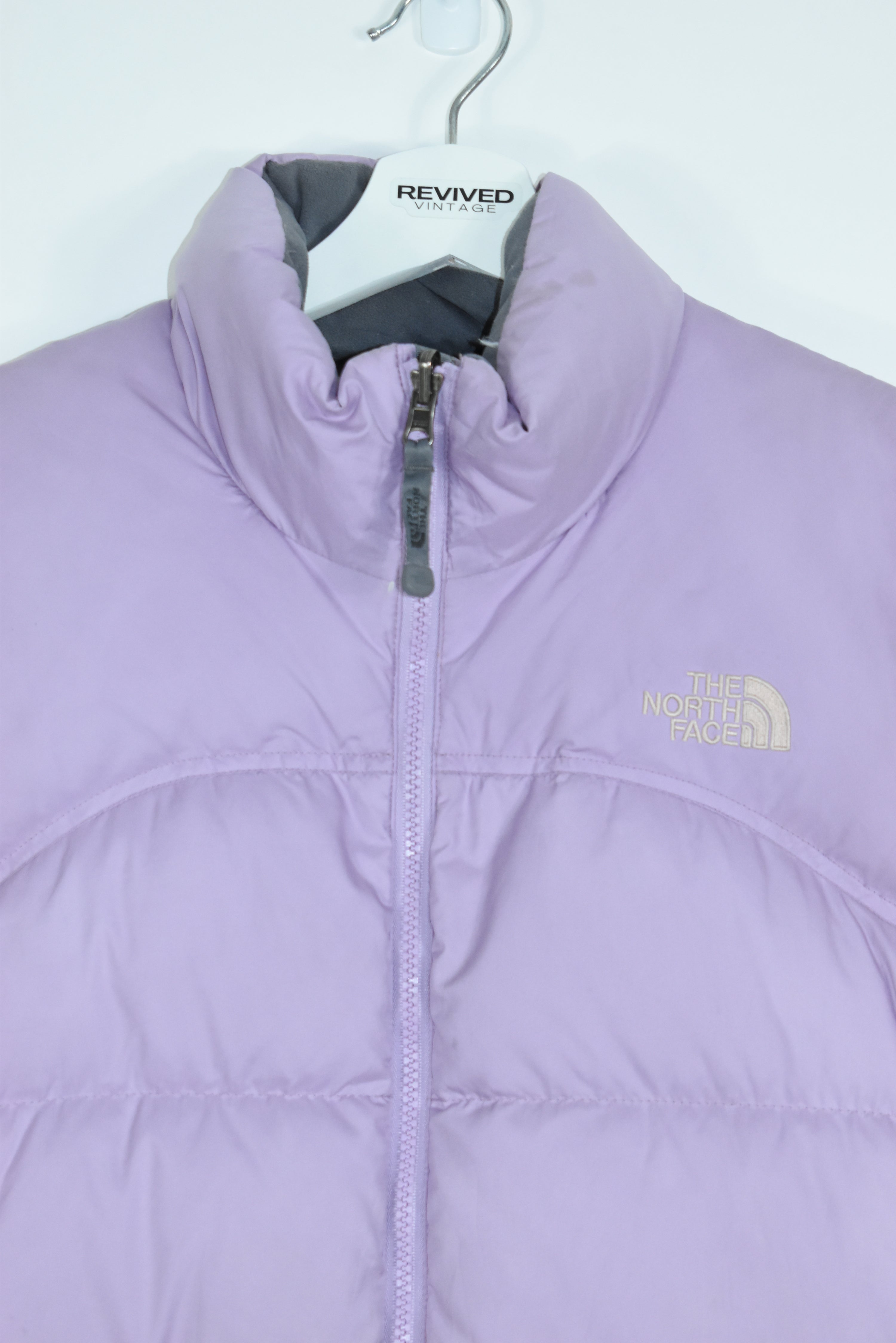 Vintage North Face Puffer Vest Lilac Womens MEDIUM