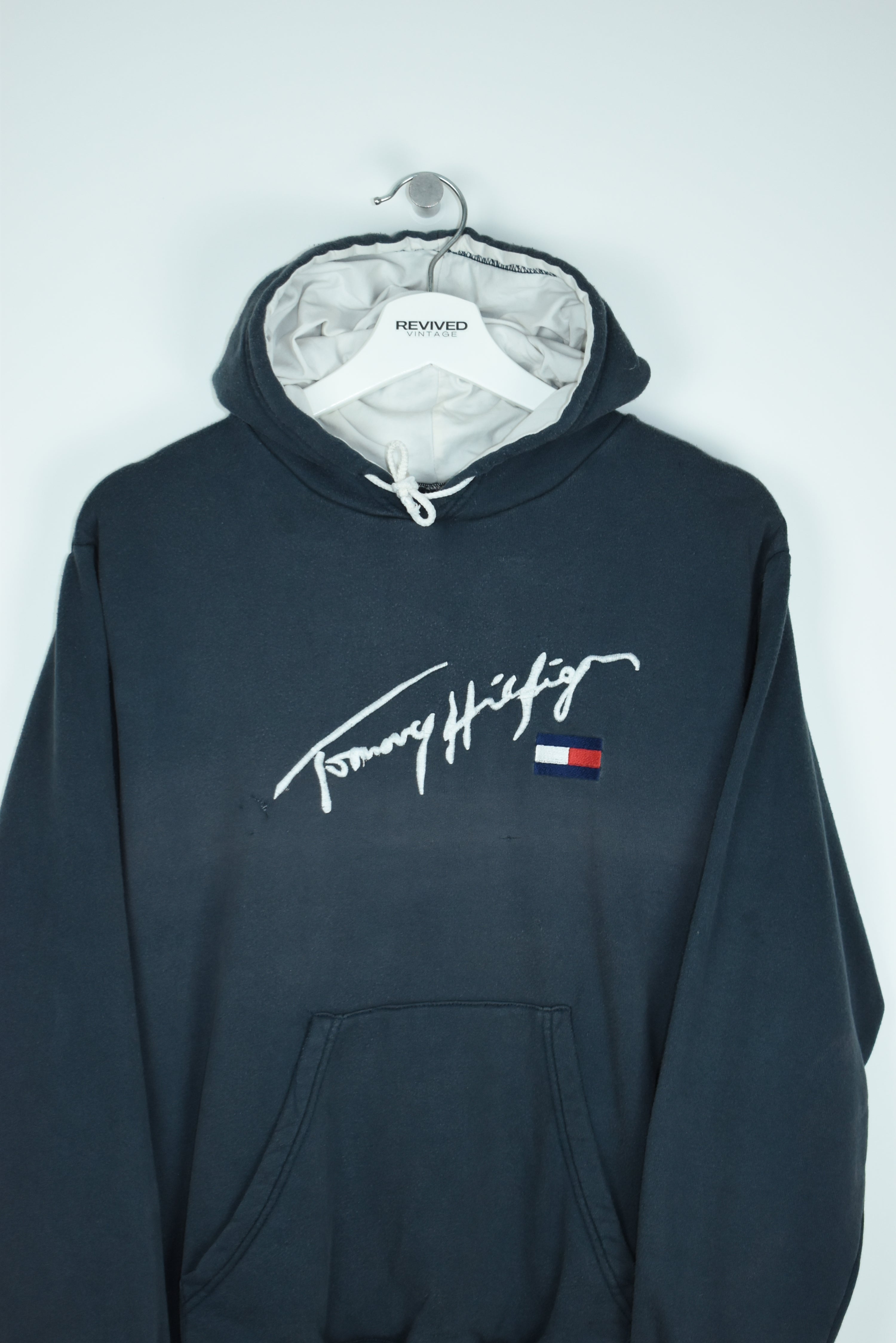 Vintage Tommy Hilfiger Embroidered Hoodie Small