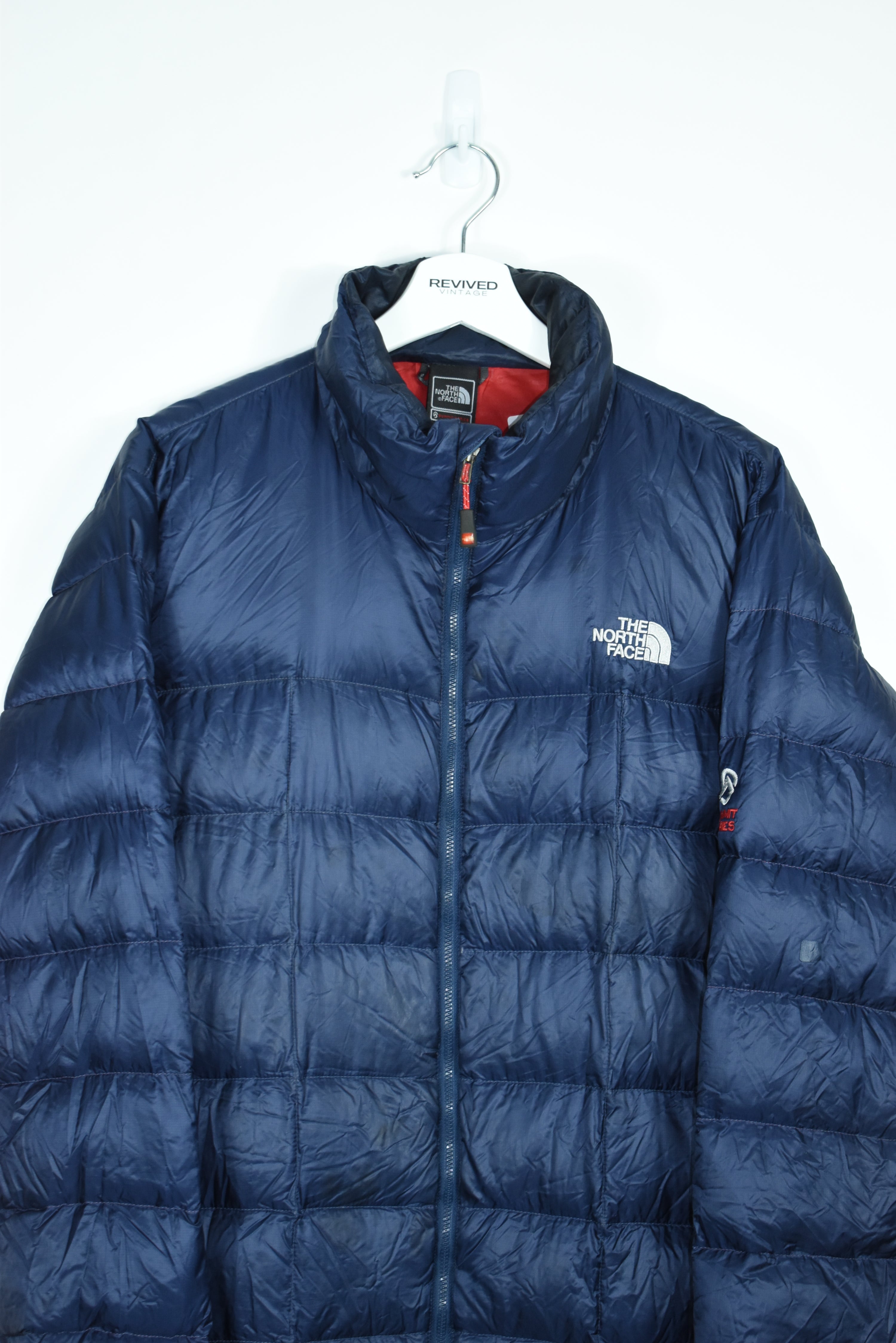 Vintage North Face Navy Puffer 800 Sumit Series LARGE /XL