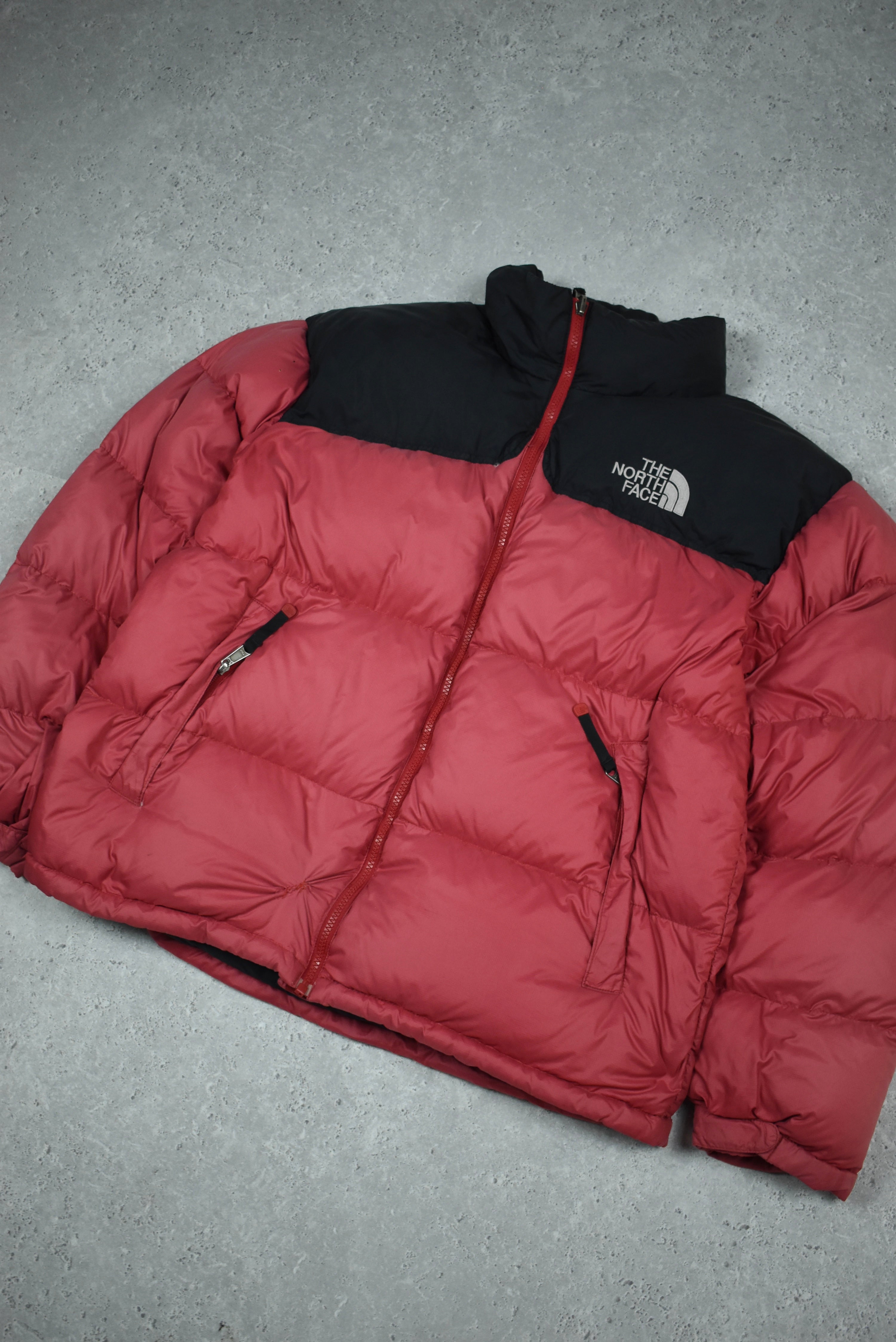 Vintage North Face Nuptse 700 Puffer Light Red Large
