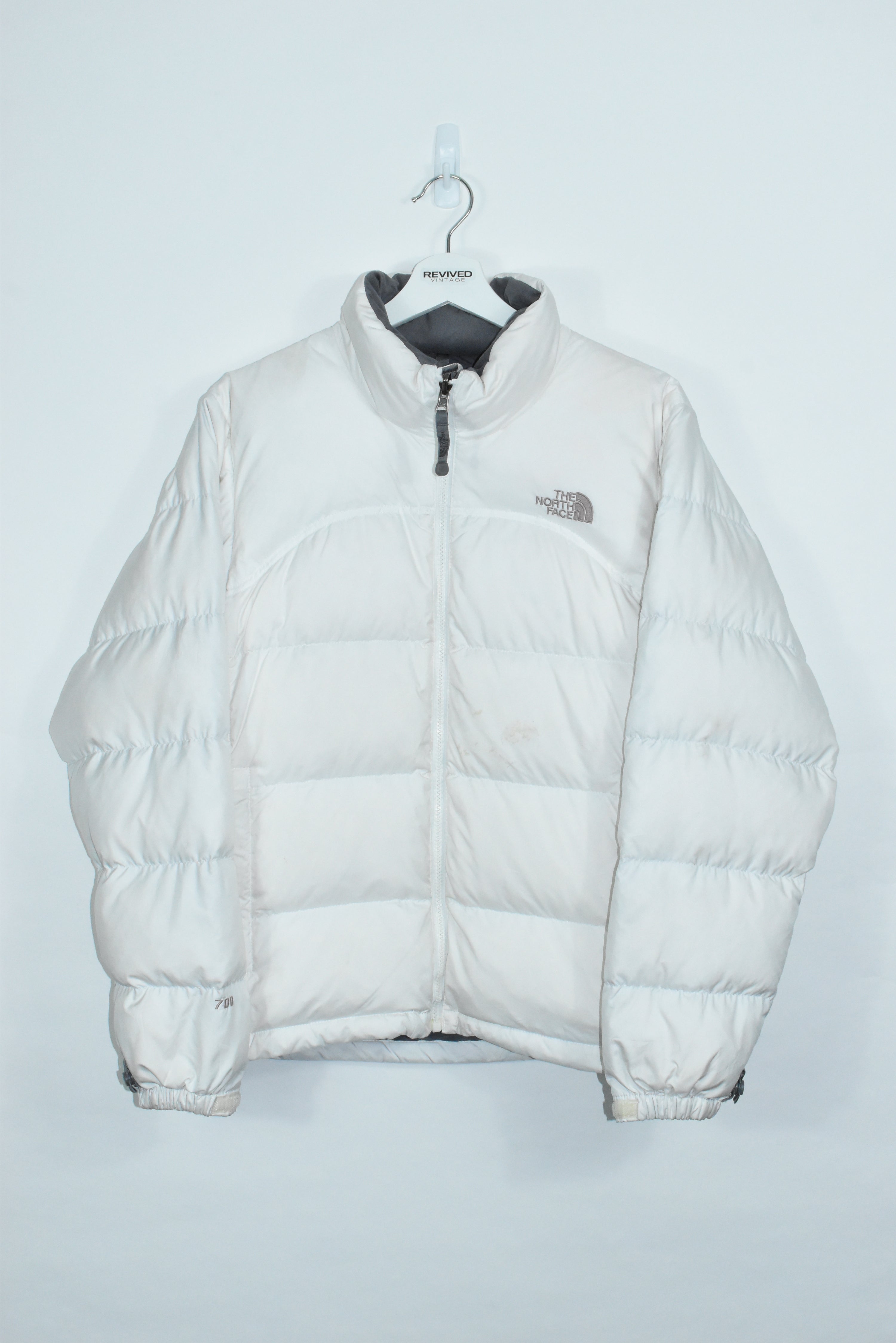 Vintage North Face 700 Puffer White Womens LARGE