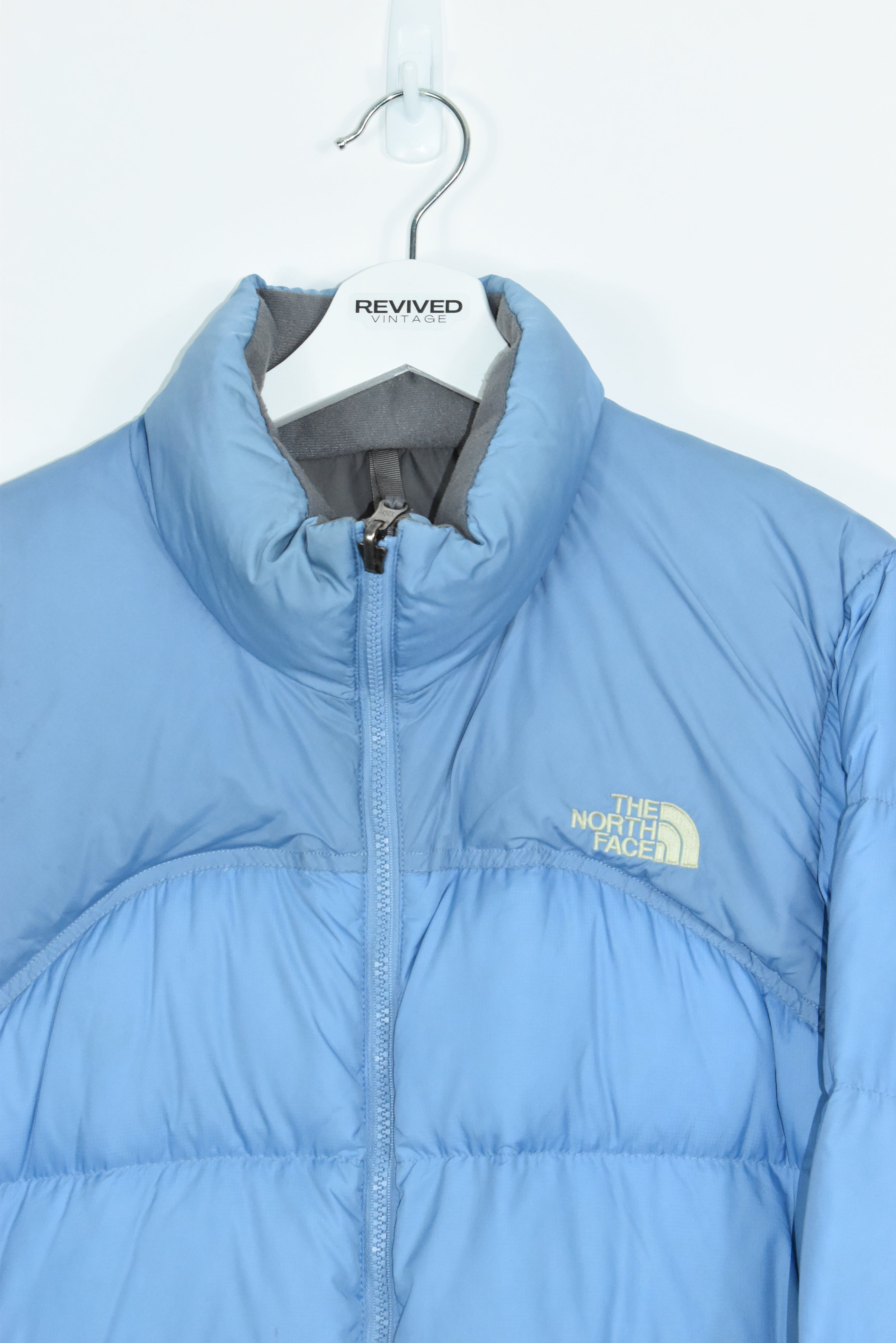 Vintage North Face Baby Blue Puffer Womens LARGE