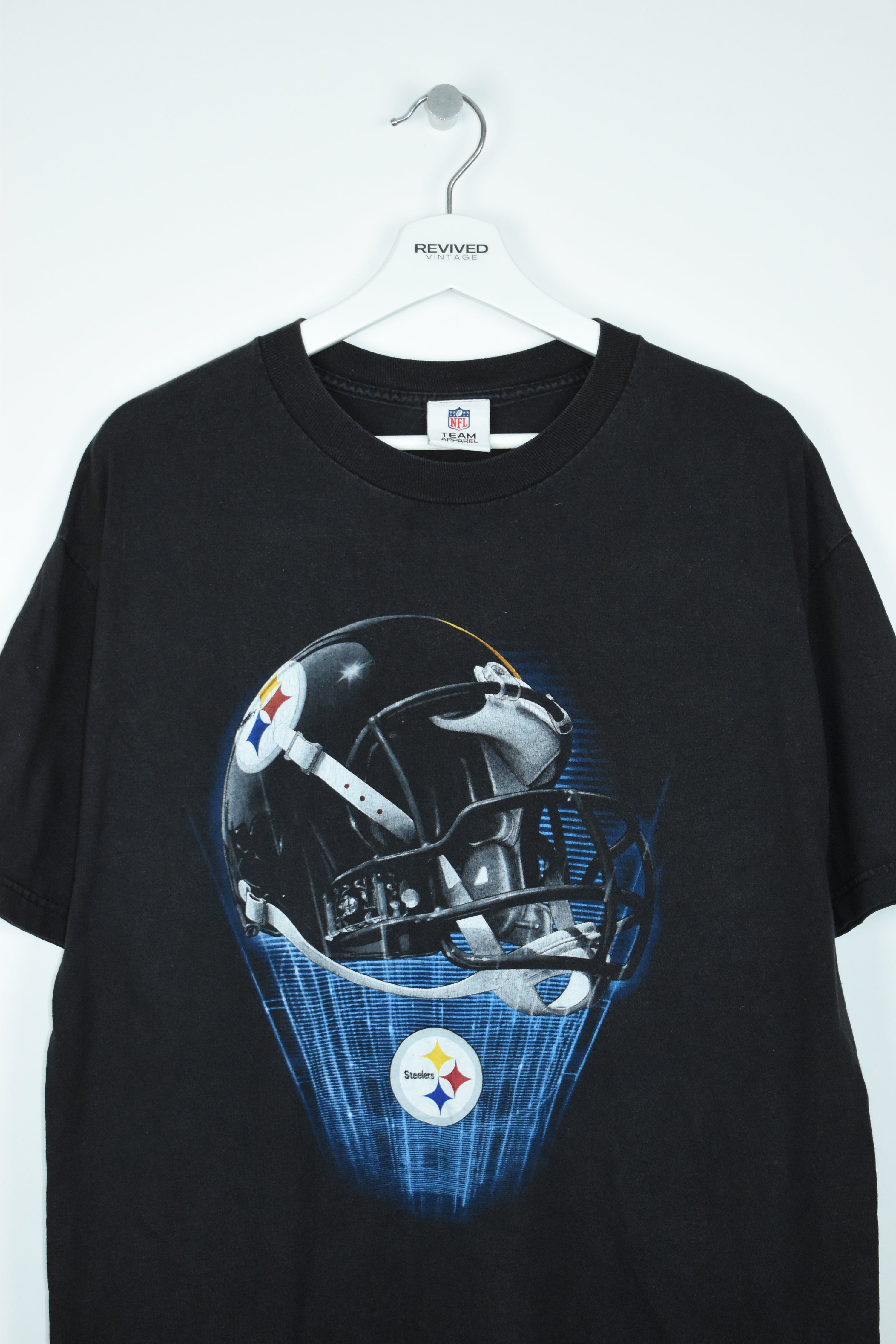 Vintage NFL Steelers Print T Shirt Large