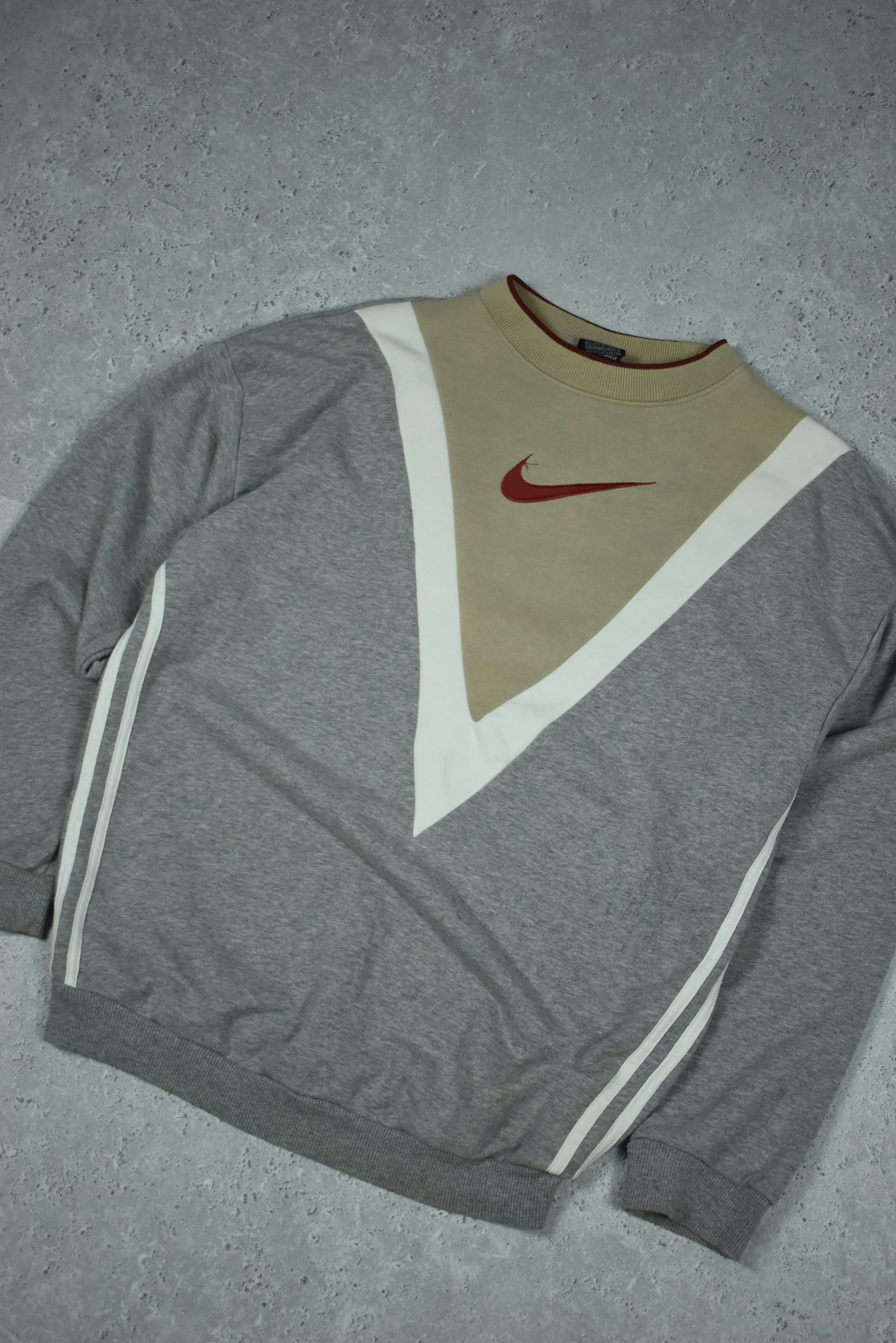 Vintage Nike Embroidered Rework Sweatshirt Medium
