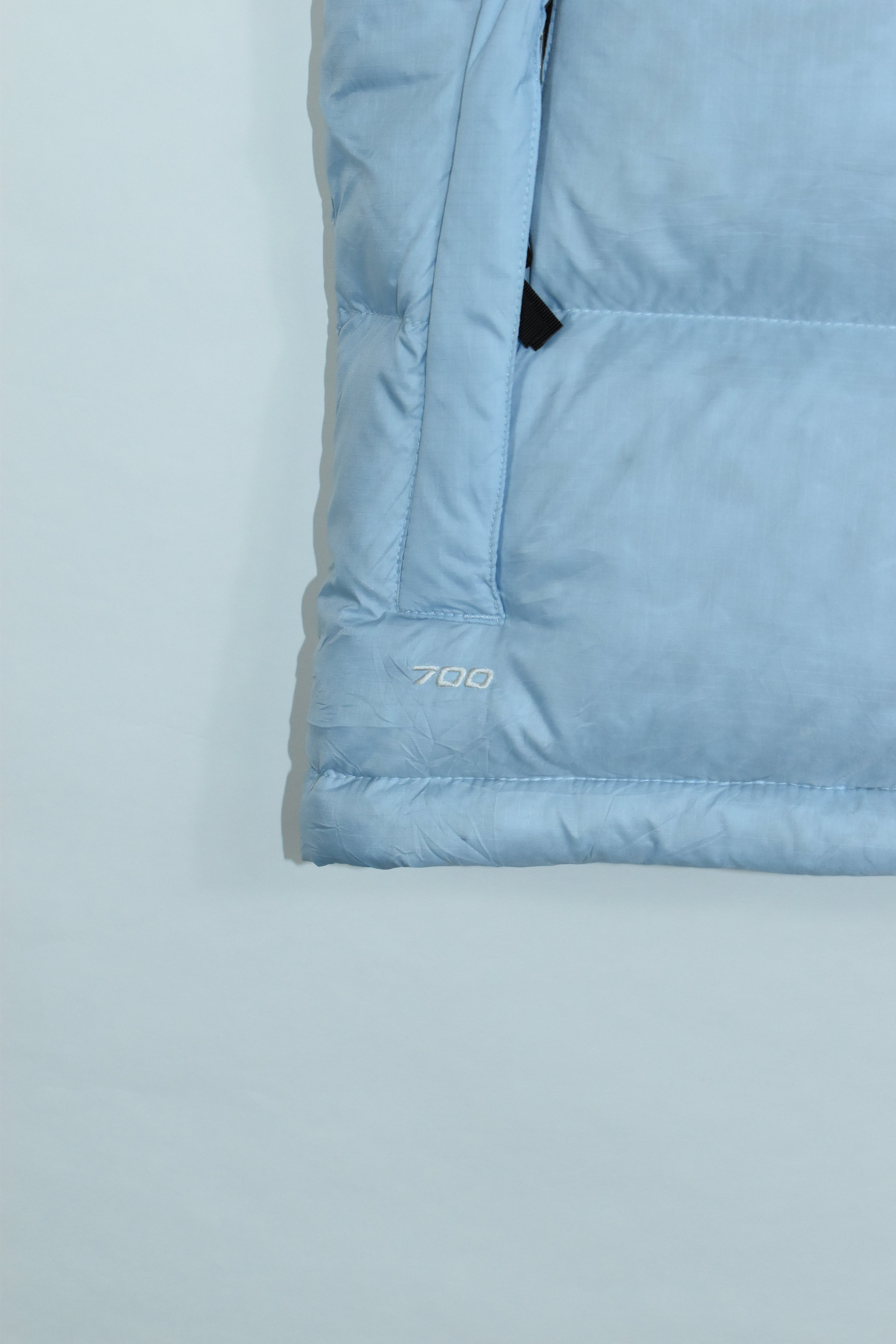 Vintage North Face Light Blue Puffer Vest MEDIUM (Womens)