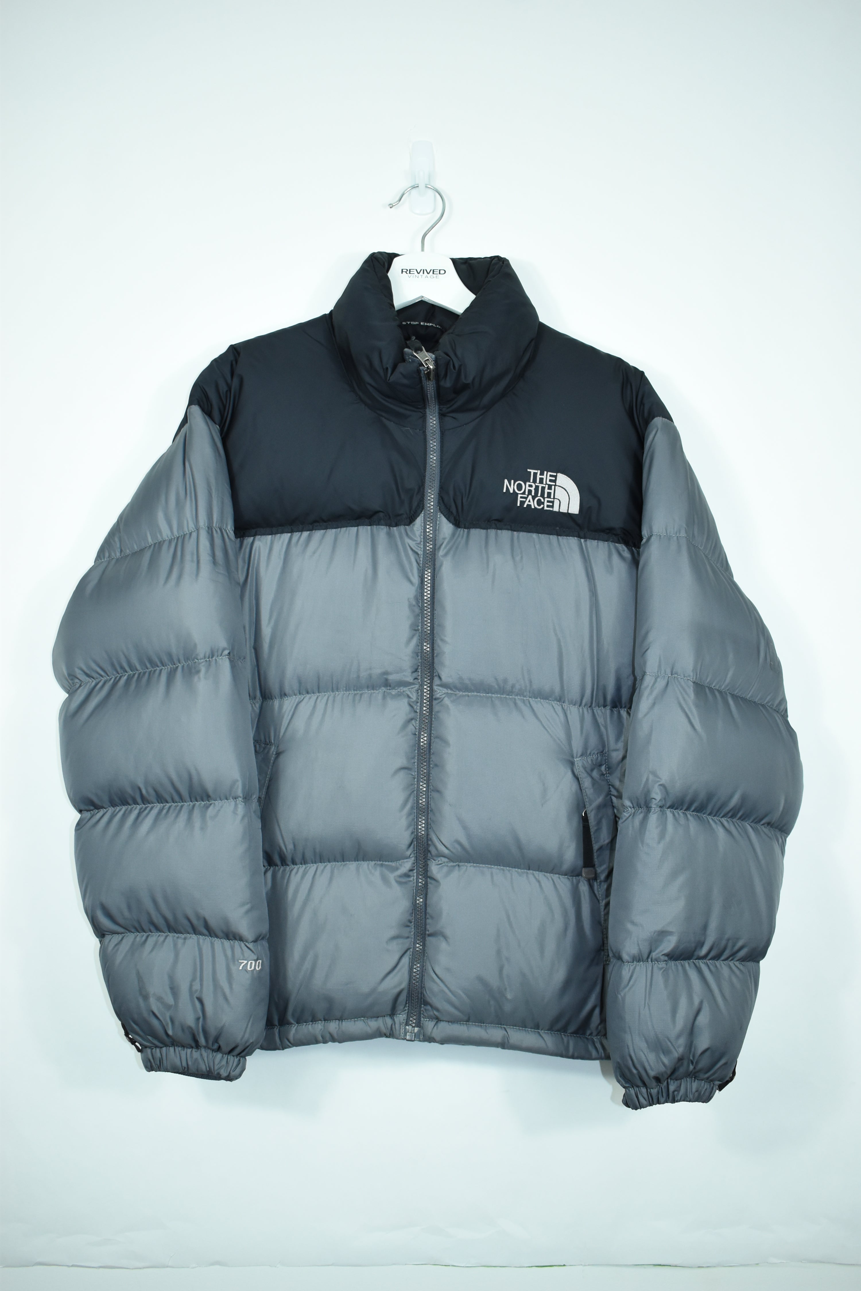 VINTAGE NORTH FACE NUPTSE 700 GREY LARGE