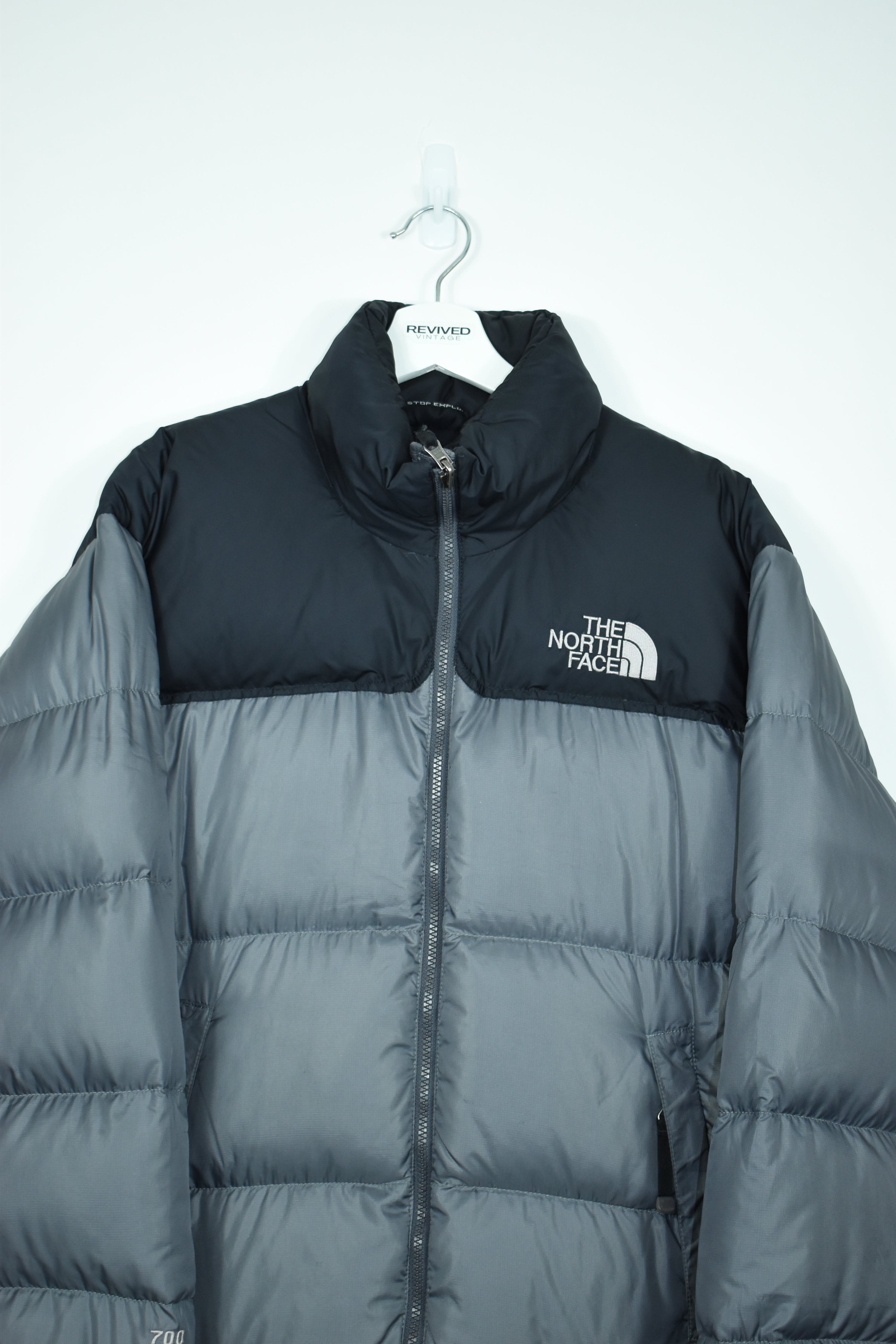 VINTAGE NORTH FACE NUPTSE 700 GREY LARGE