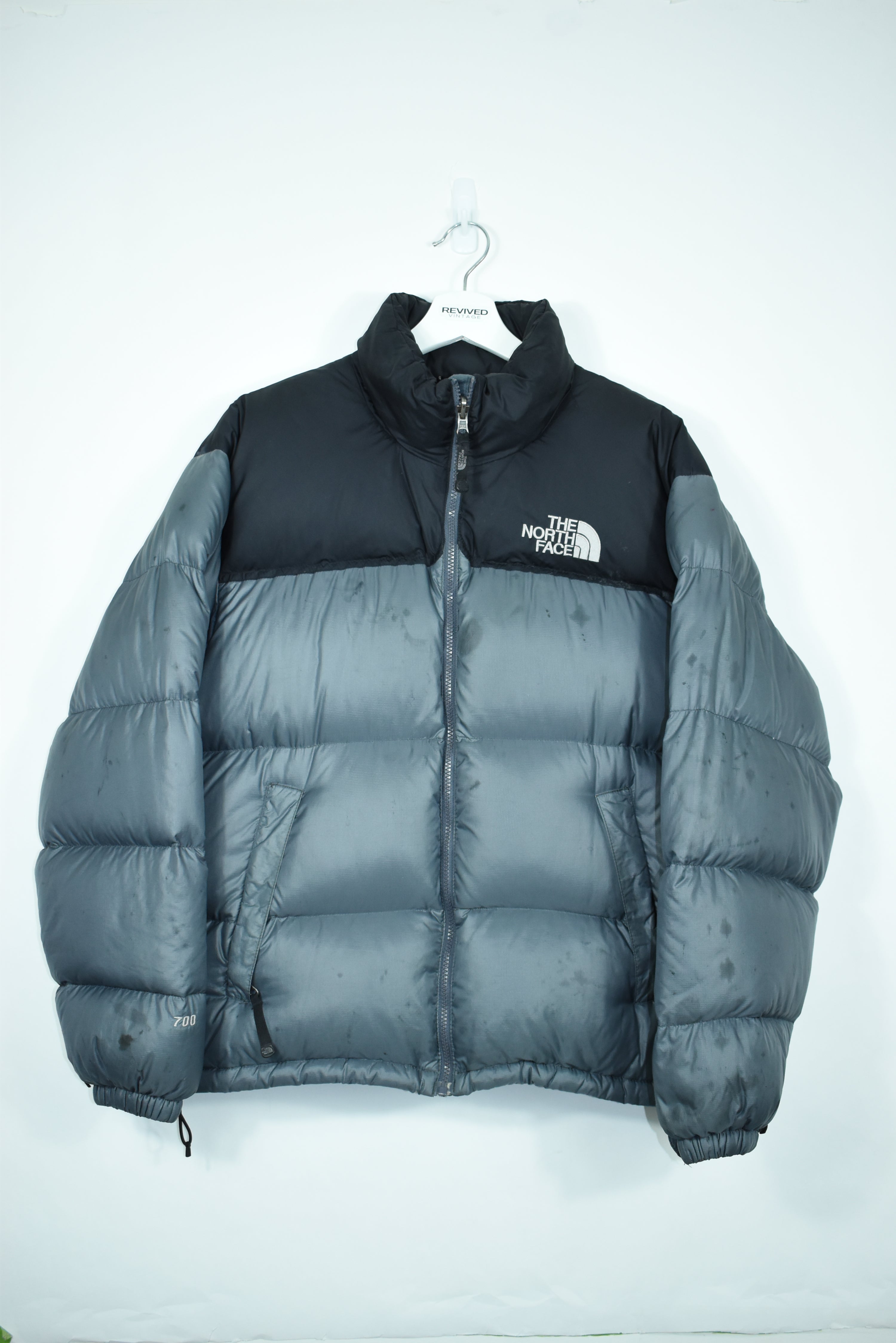 VINTAGE NORTH FACE NUPTSE 700 GREY LARGE