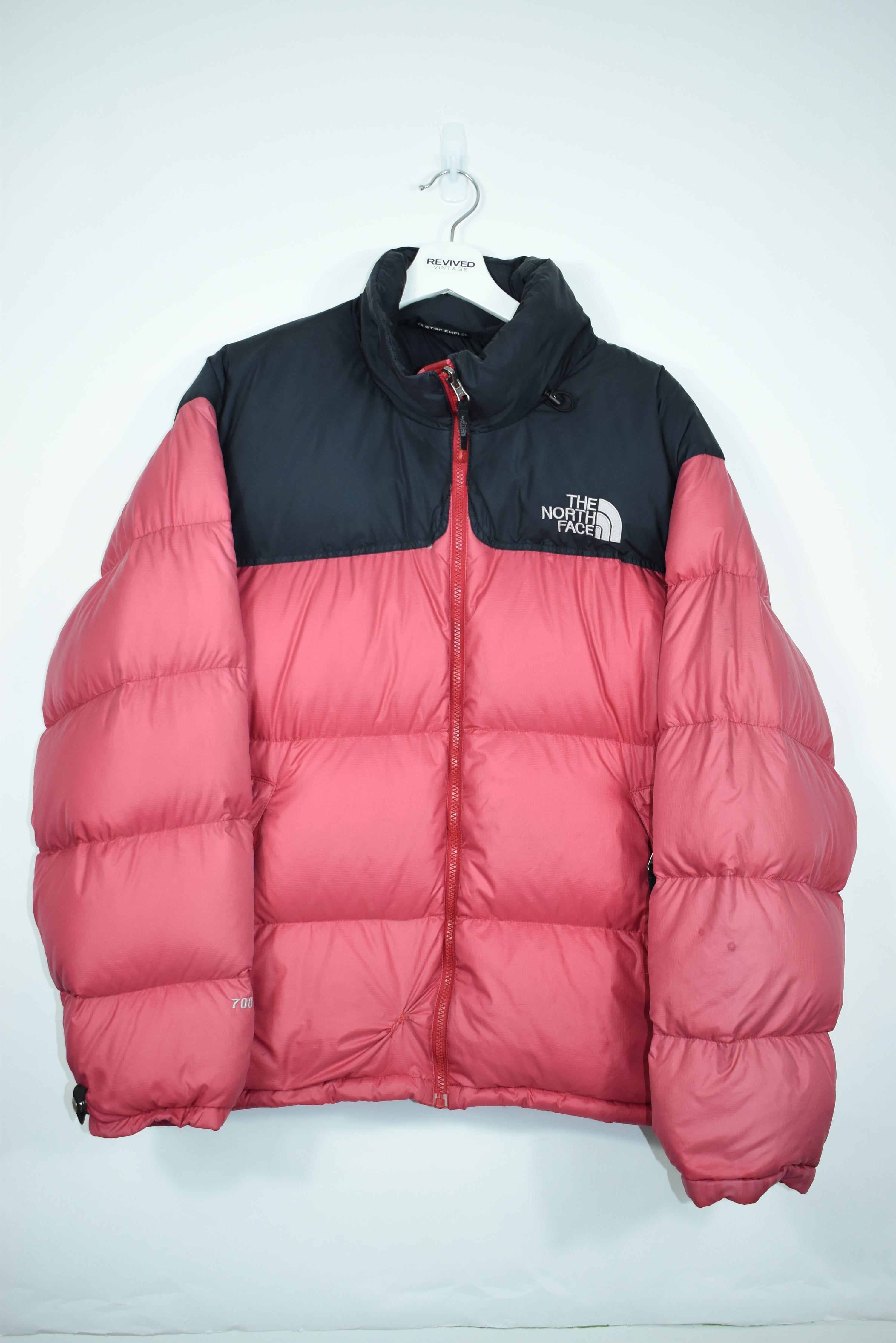 VINTAGE NORTH FACE NUPTSE 700 LIGHT RED LARGE