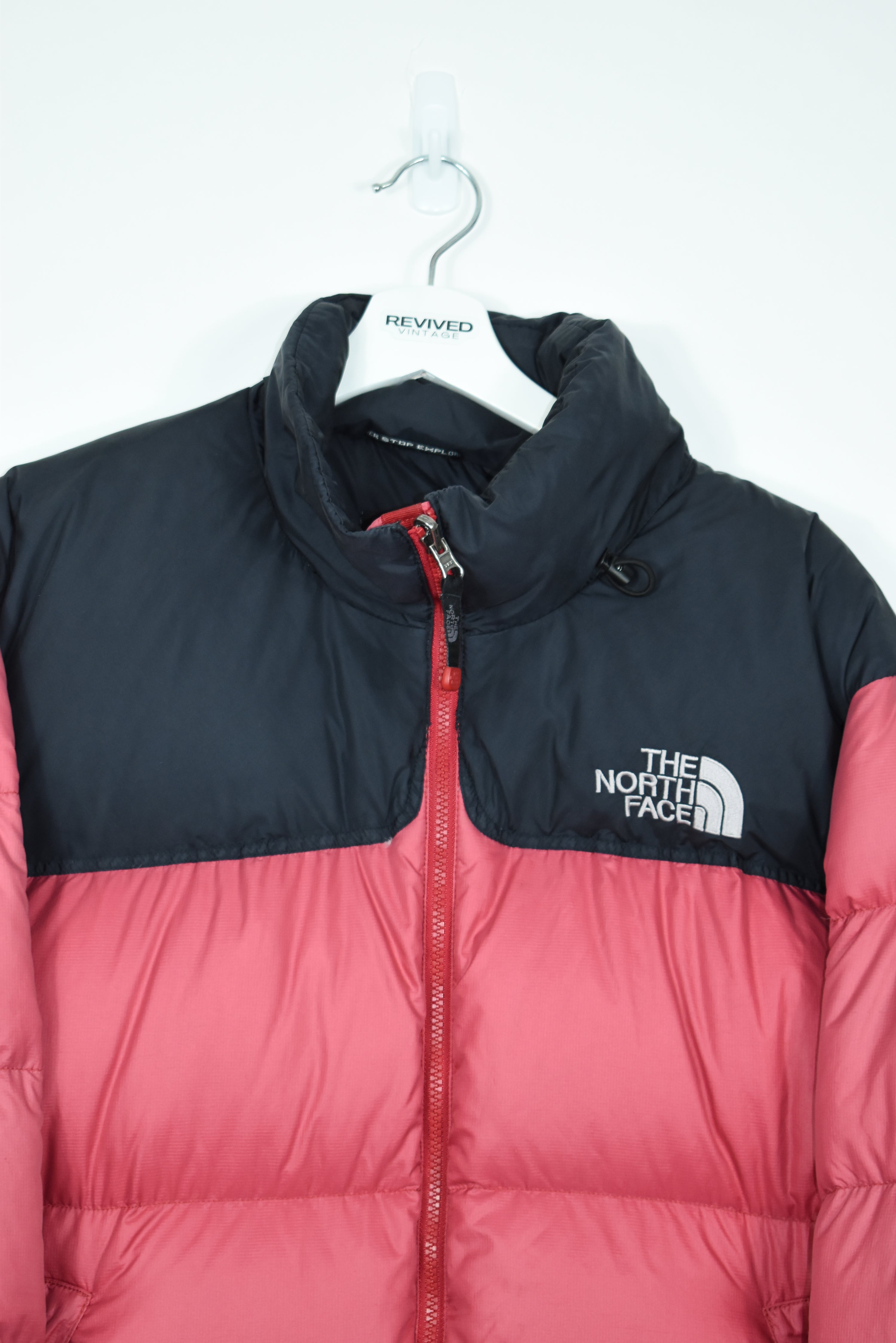 VINTAGE NORTH FACE NUPTSE 700 LIGHT RED LARGE