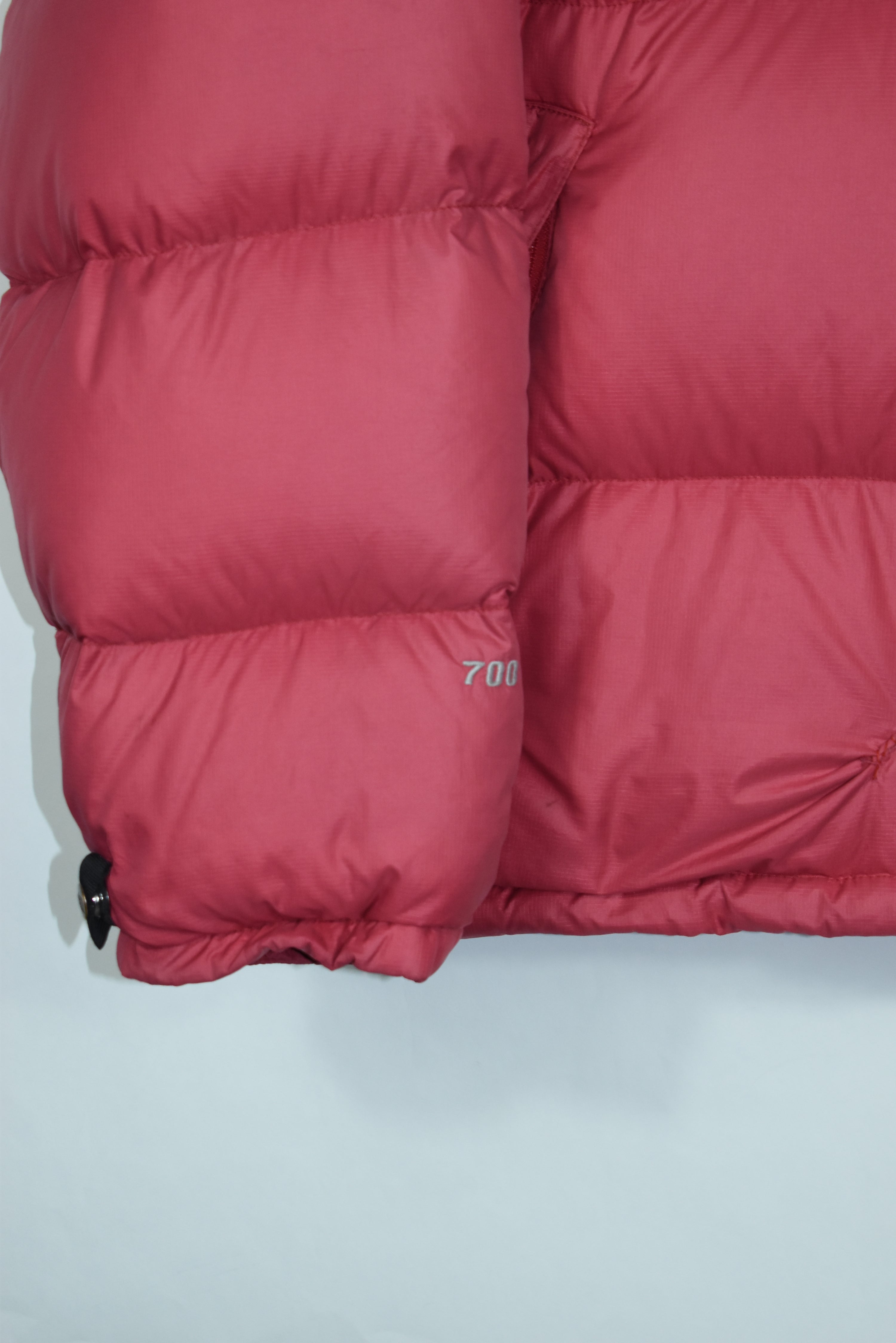 VINTAGE NORTH FACE NUPTSE 700 LIGHT RED LARGE