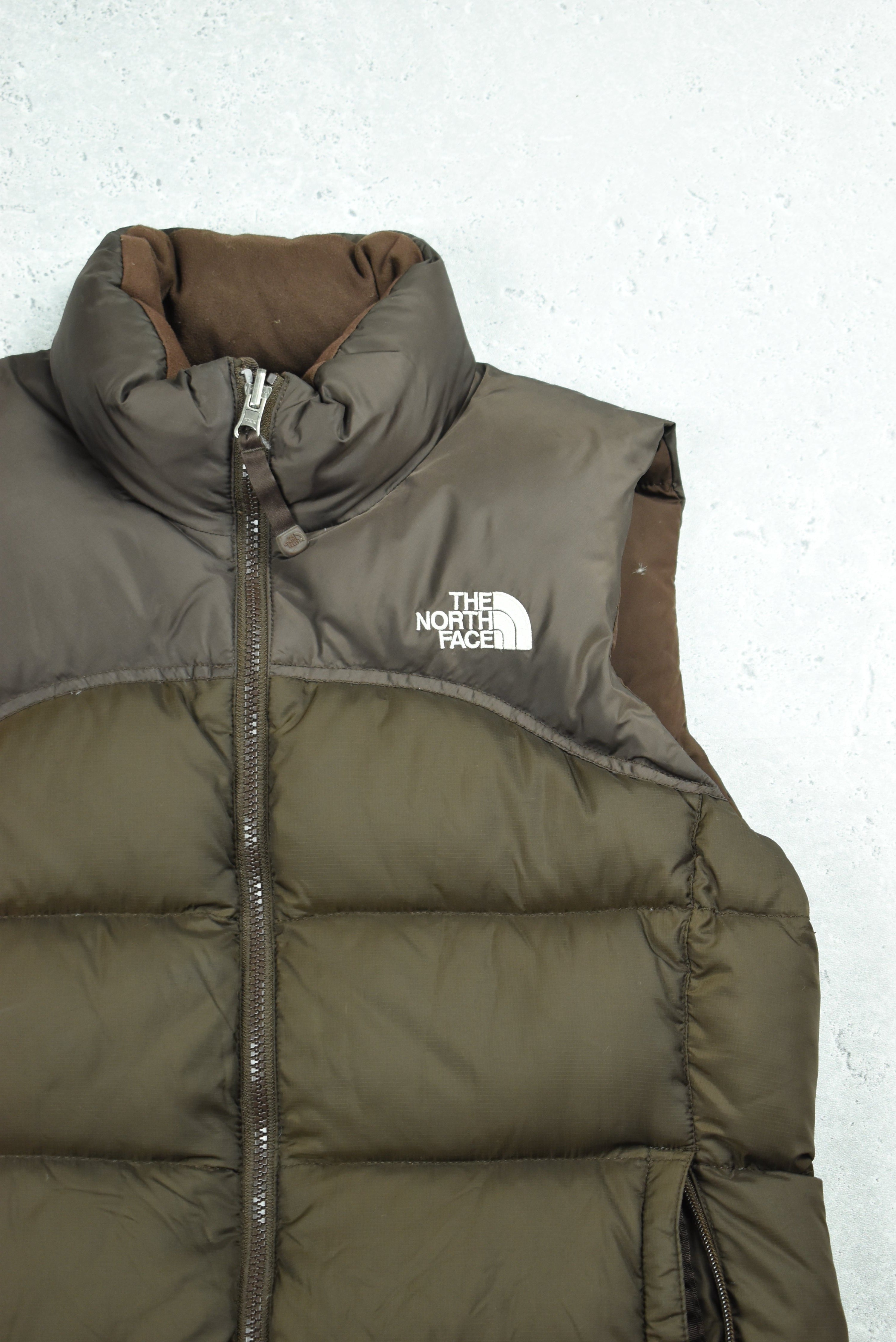 Vintage Rare North Face Brown 700 Vest Womens Small