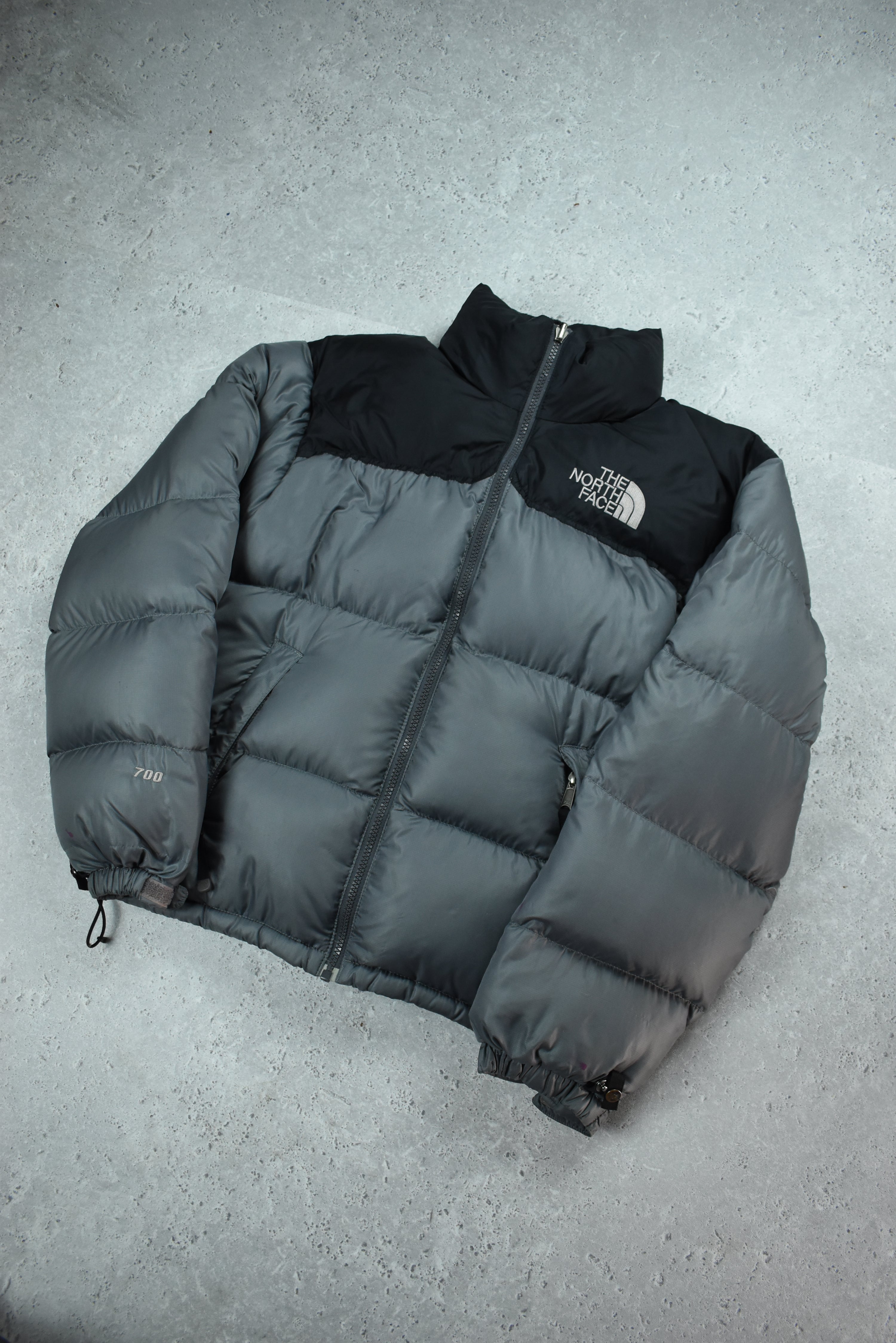 Vintage North Face 700 Nuptse Puffer Grey Medium