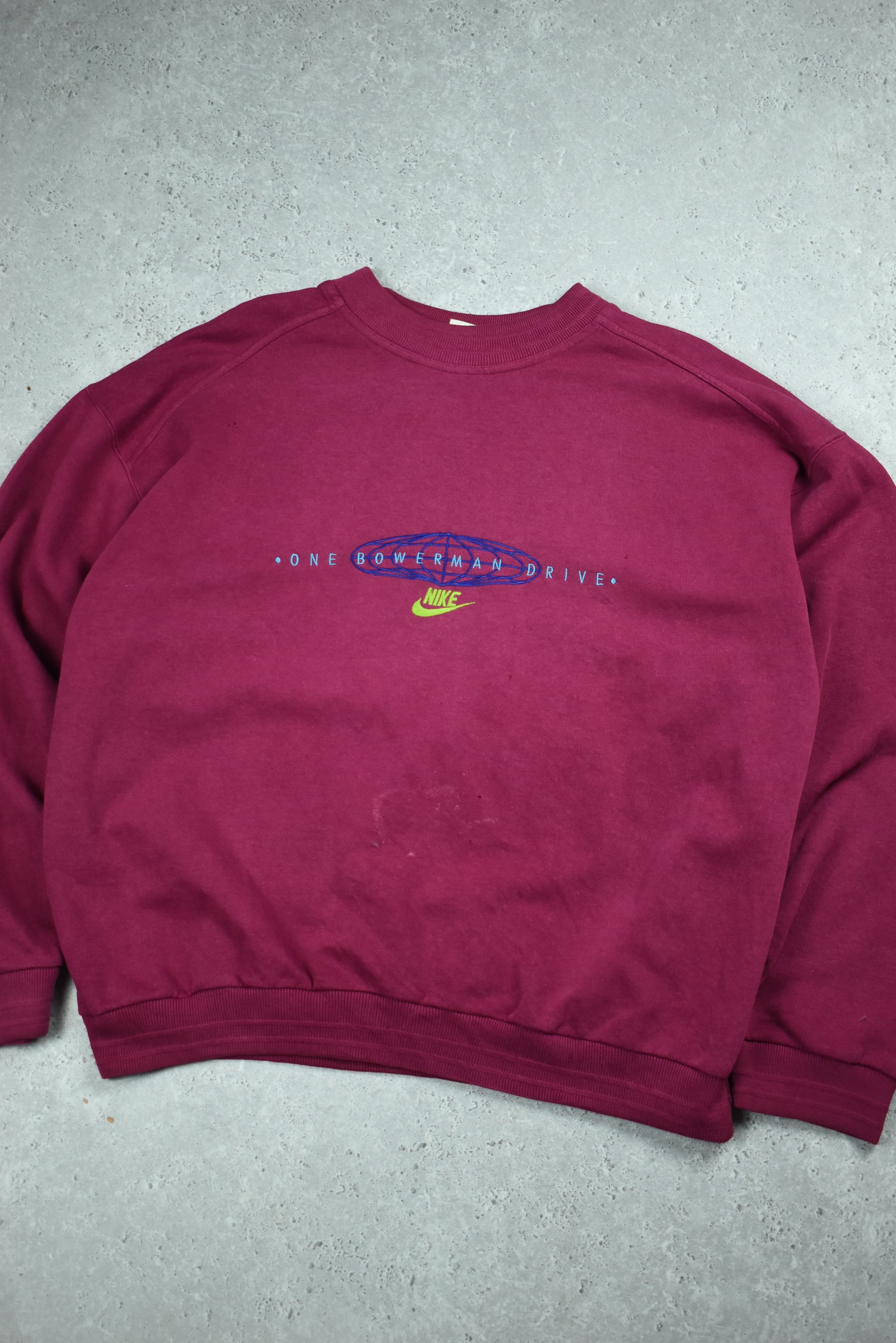 Vintage Rare Nike Bowerman Embroidery Sweatshirt Medium