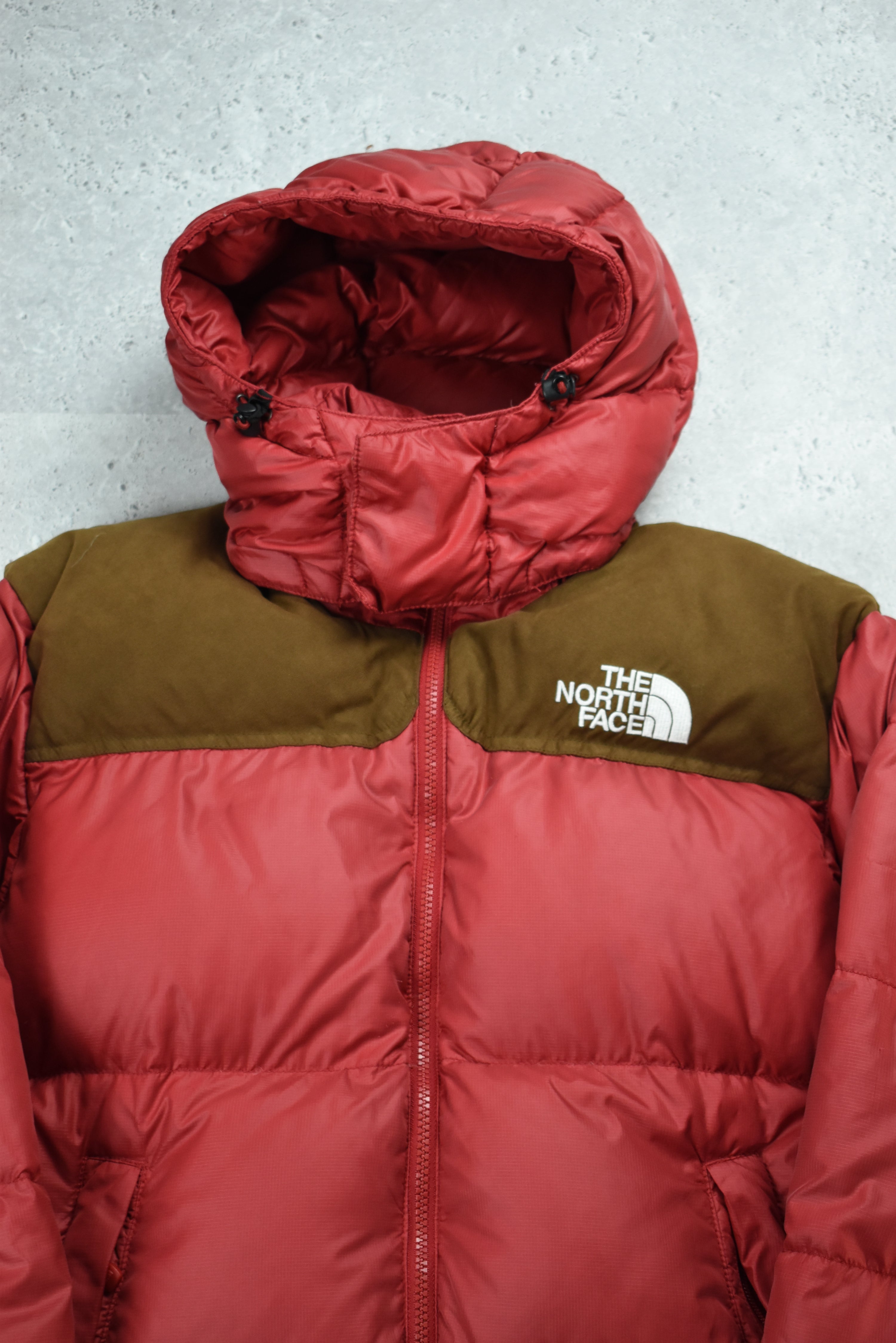 Vintage North Face 700 Nuptse Puffer Red Detachable Hood Medium