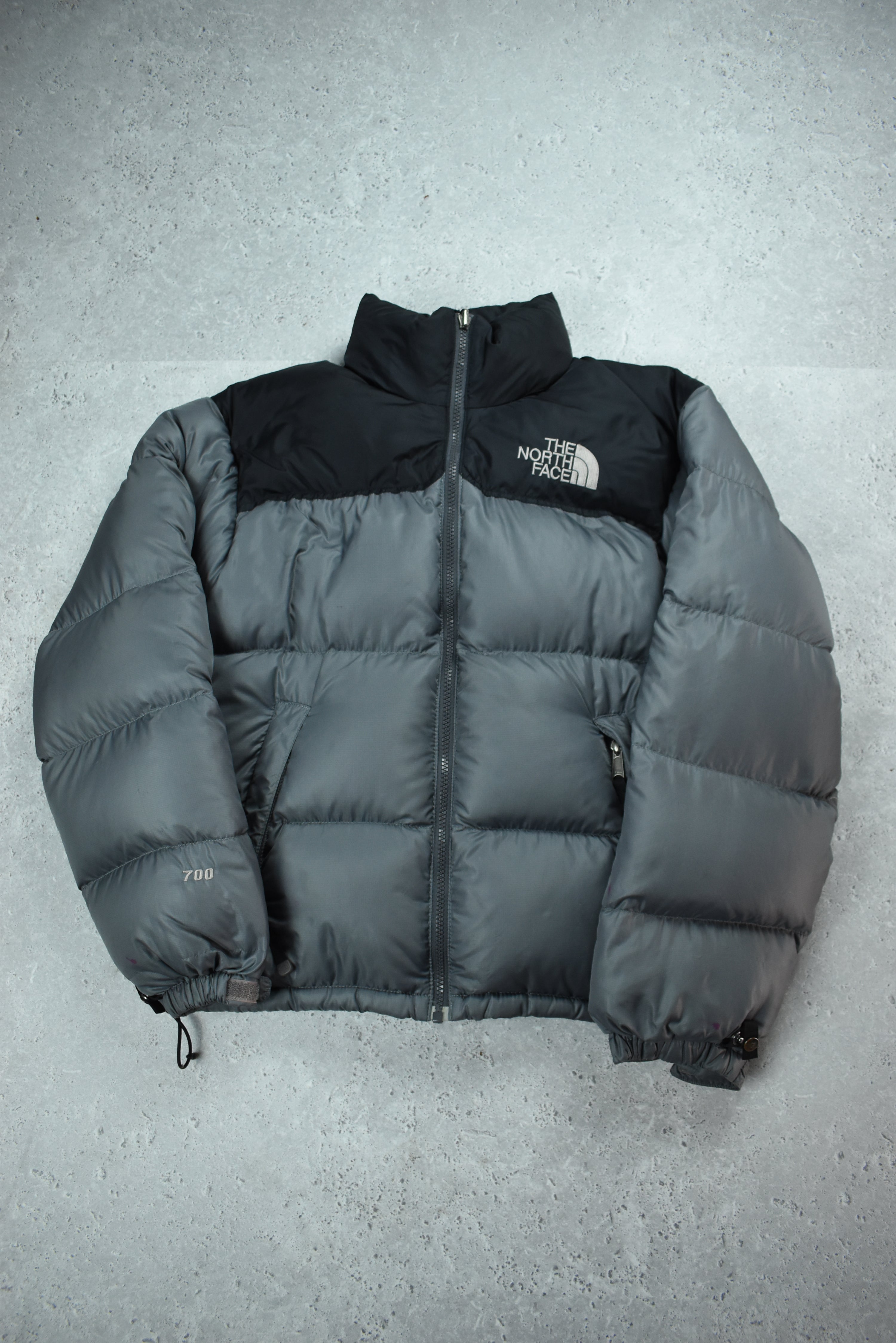 Vintage North Face 700 Nuptse Puffer Grey Medium