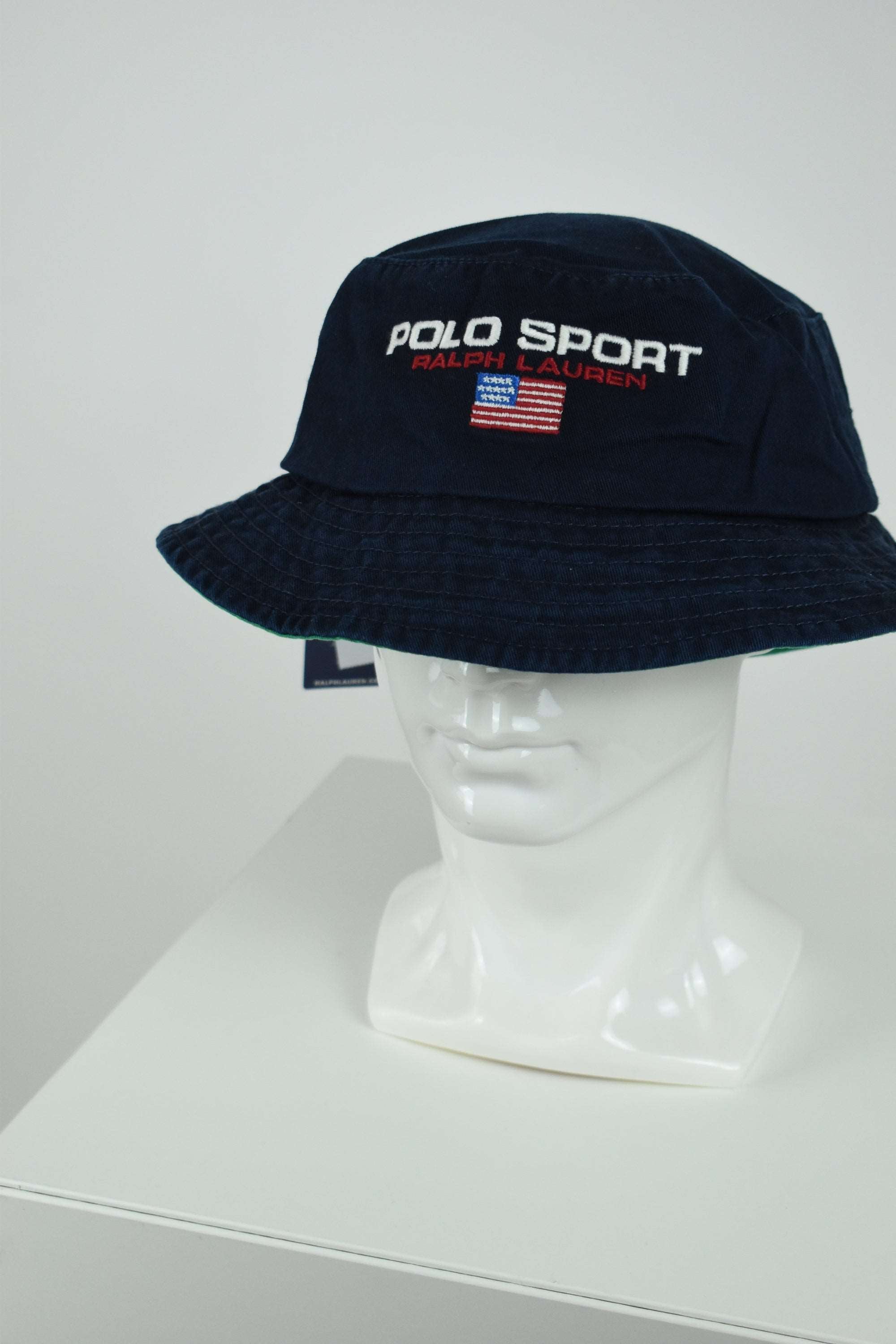 New Ralph Lauren Polo Sport  Bucket Hat Navy/Green OS