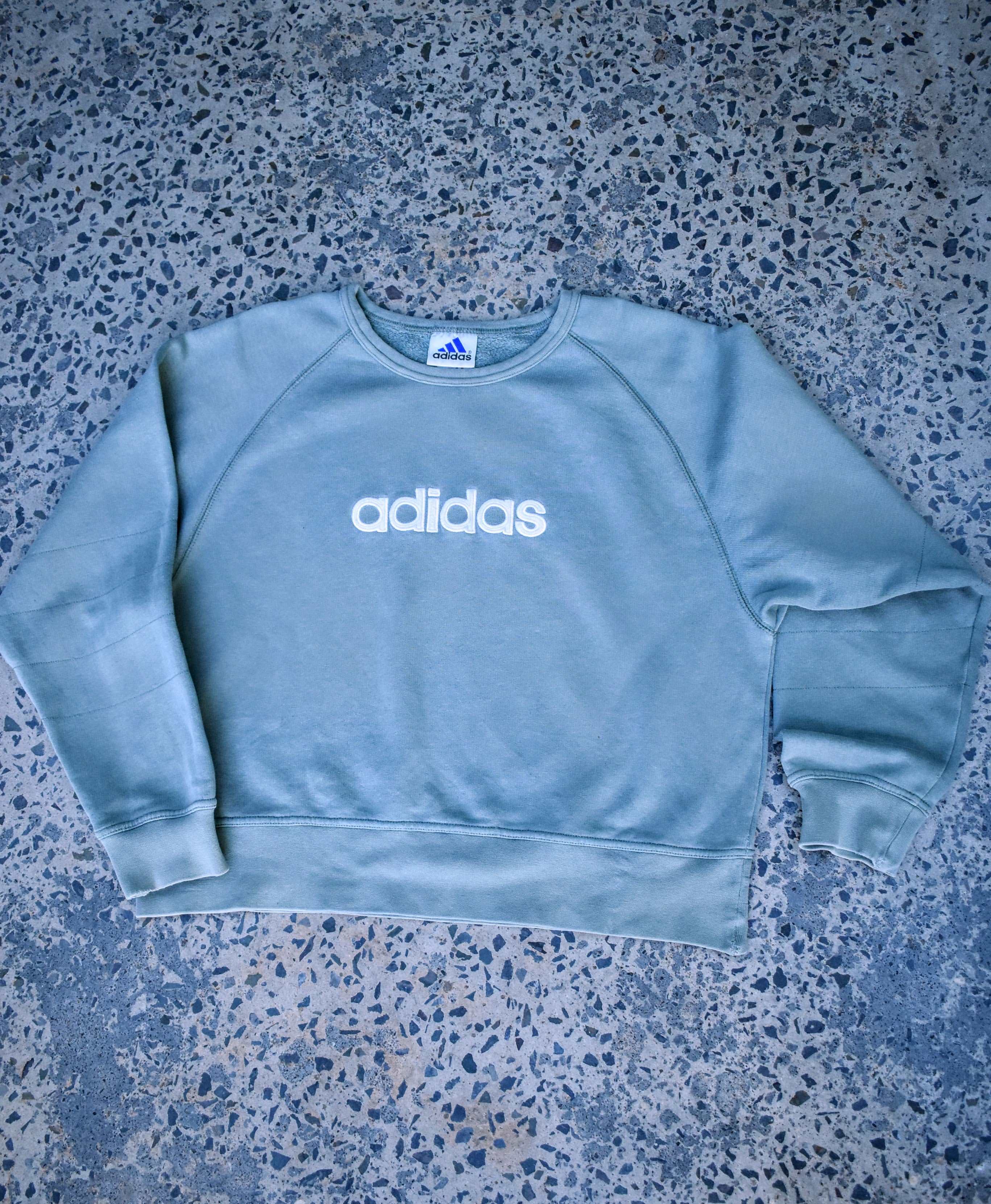 Vintage Adidas Embroidered Logo Sweatshirt Small