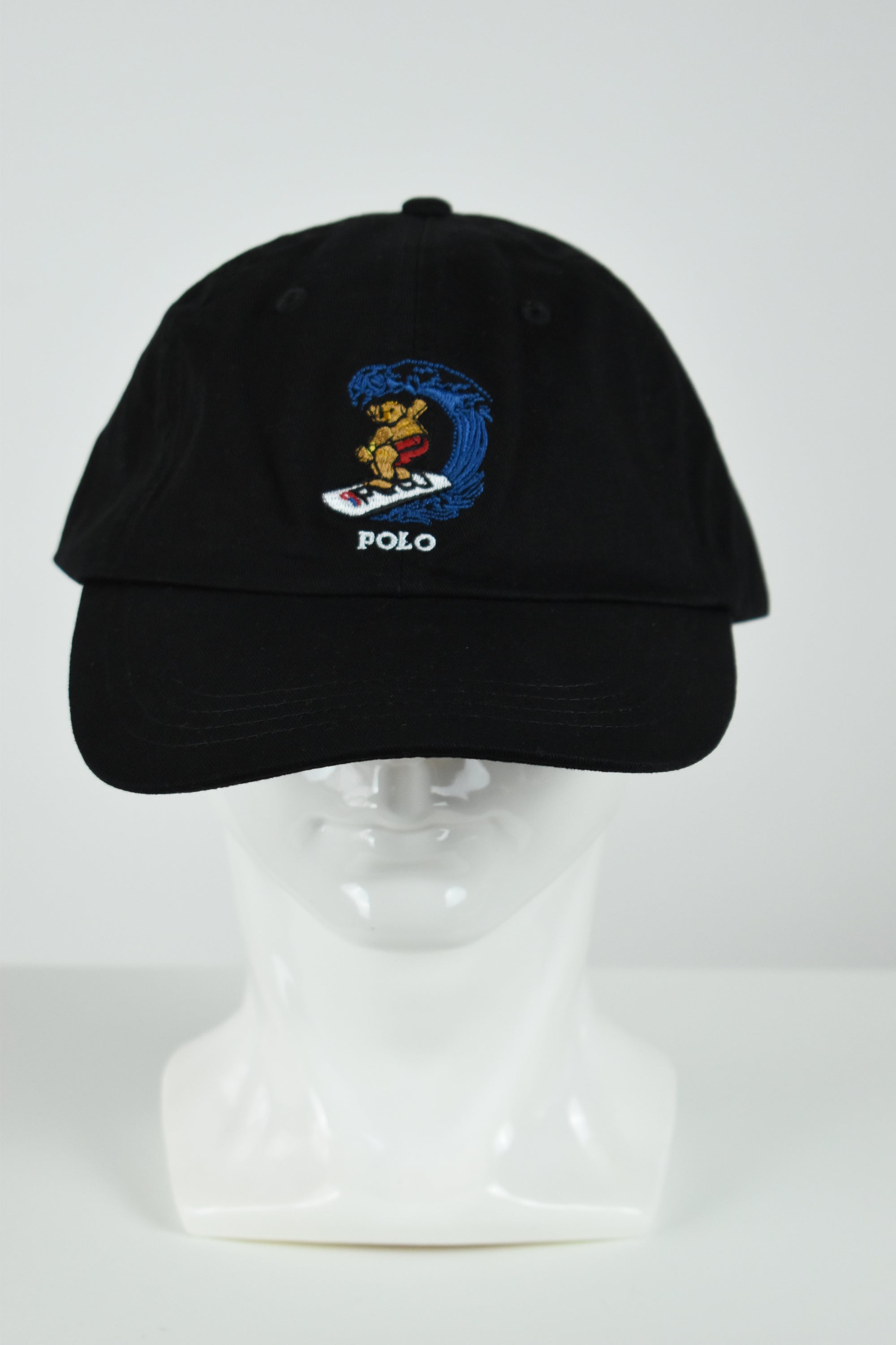New Ralph Lauren Polo Bear Surfing Cap Black OS