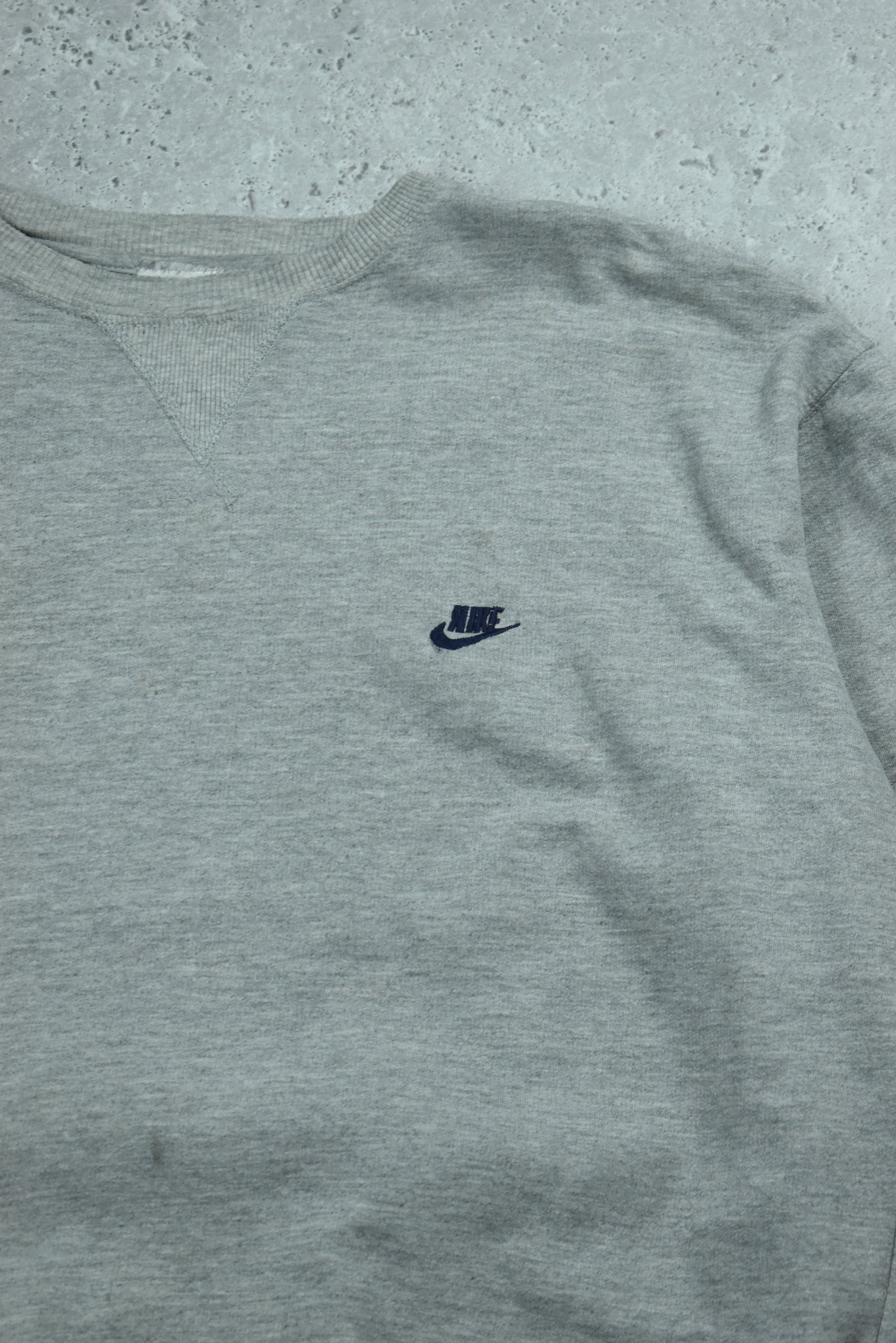 Vintage Nike Embroidered Logo Sweatshirt Large | Vintage Clothing
