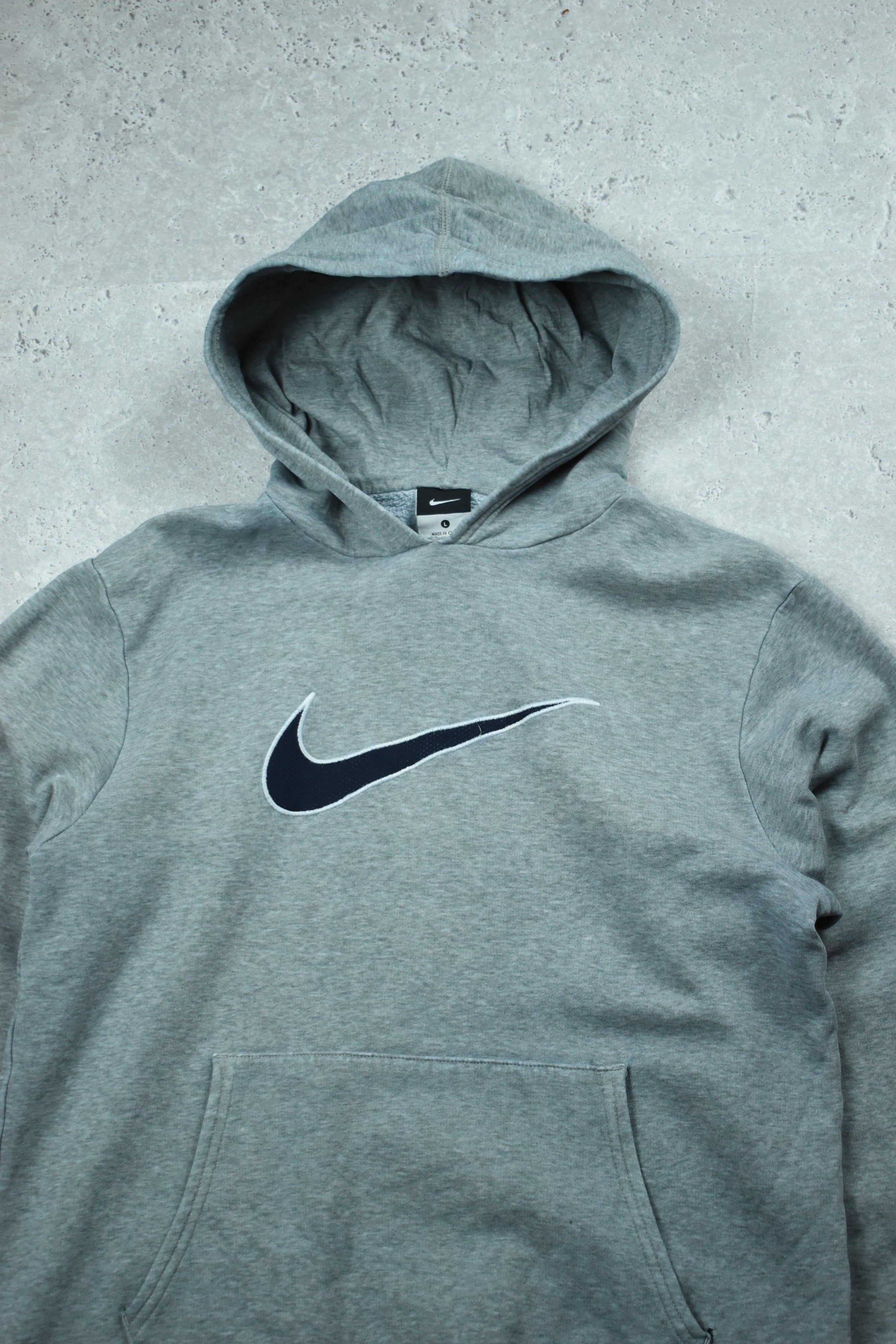Vintage Nike Embroidery Swoosh Hoodie Small