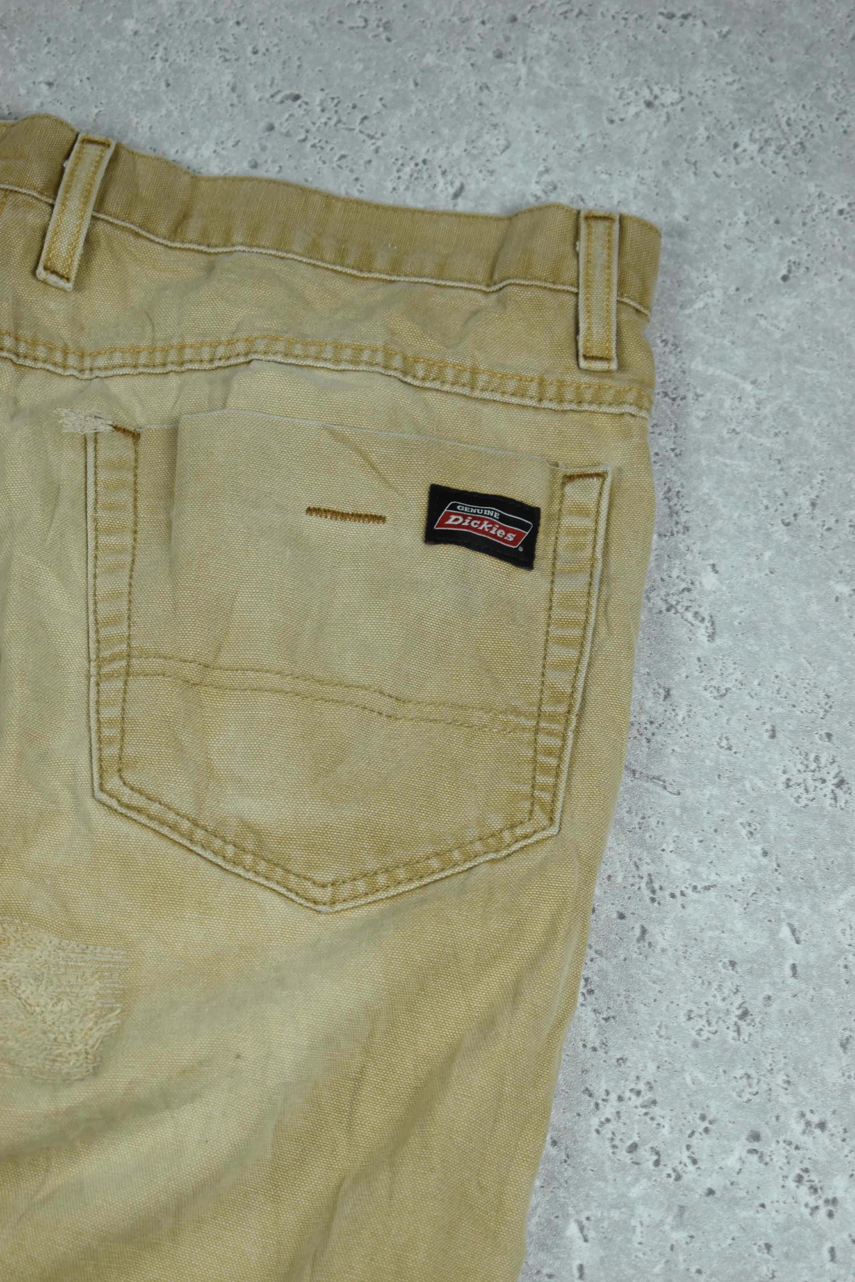 Vintage Dickies Relaxed Fit Workwear Pants Brown 36x30