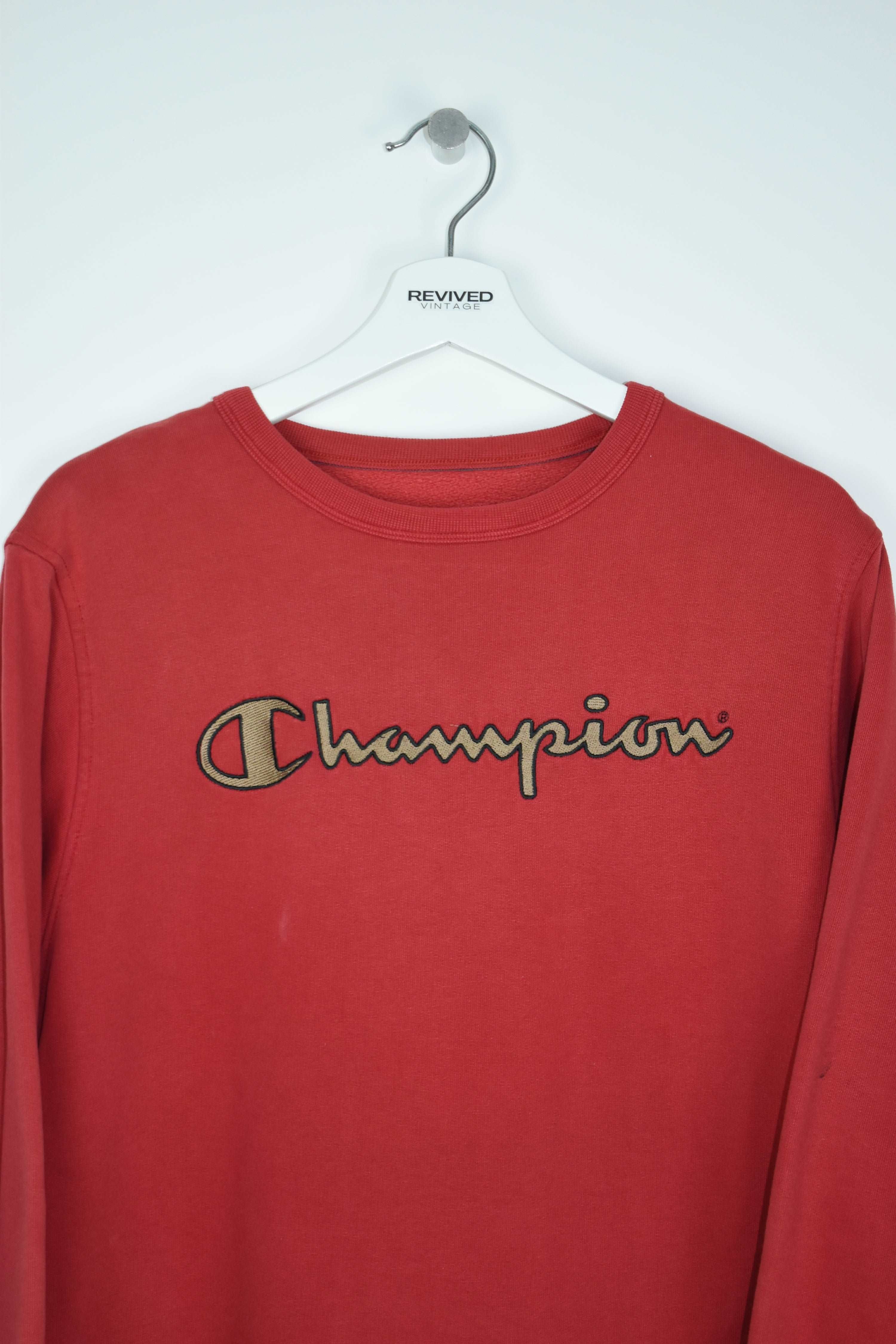 Vintage Champion Embroidered Logo Sweatshirt Small