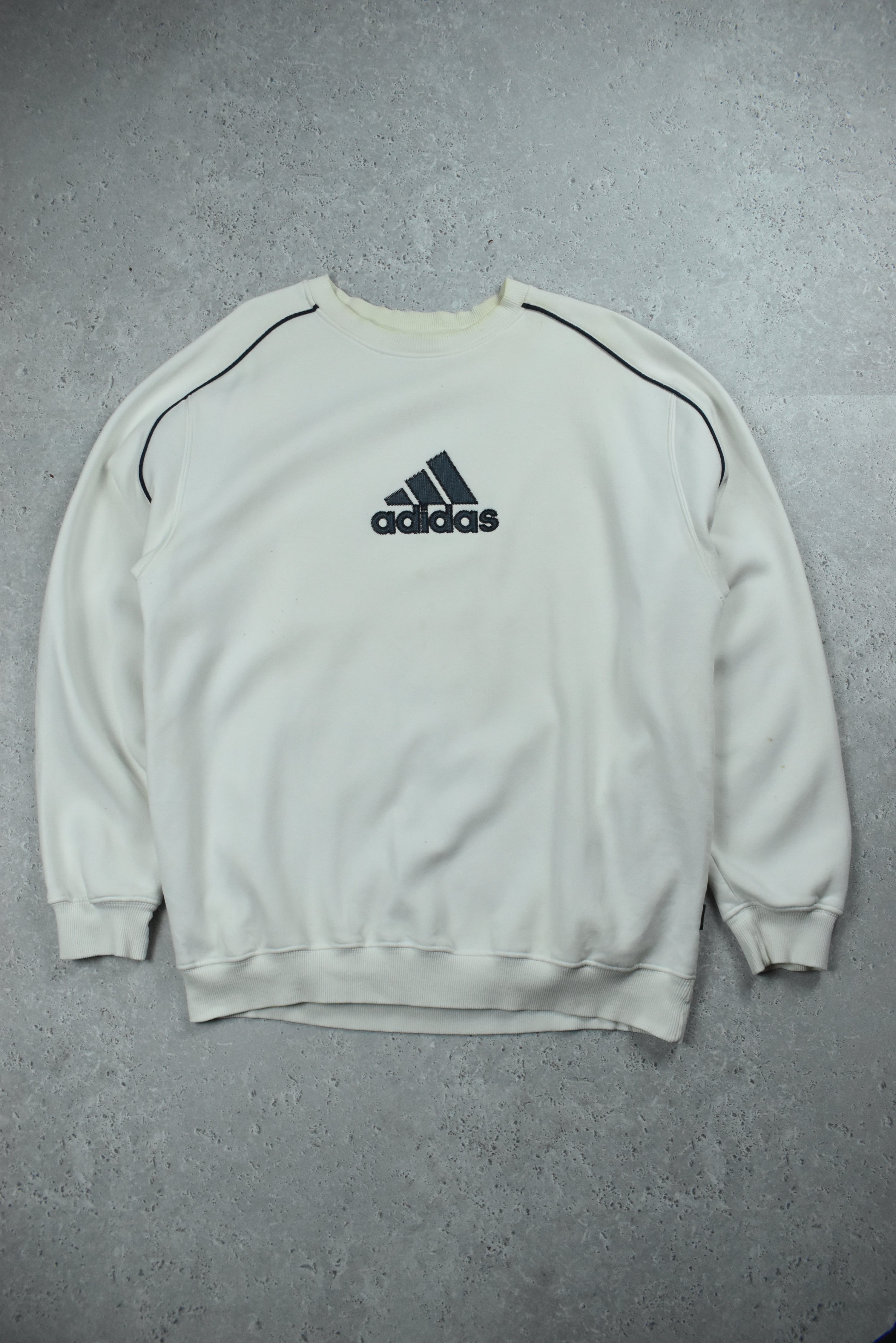 Vintage Adidas Embroidery Logo Sweatshirt Xlarge