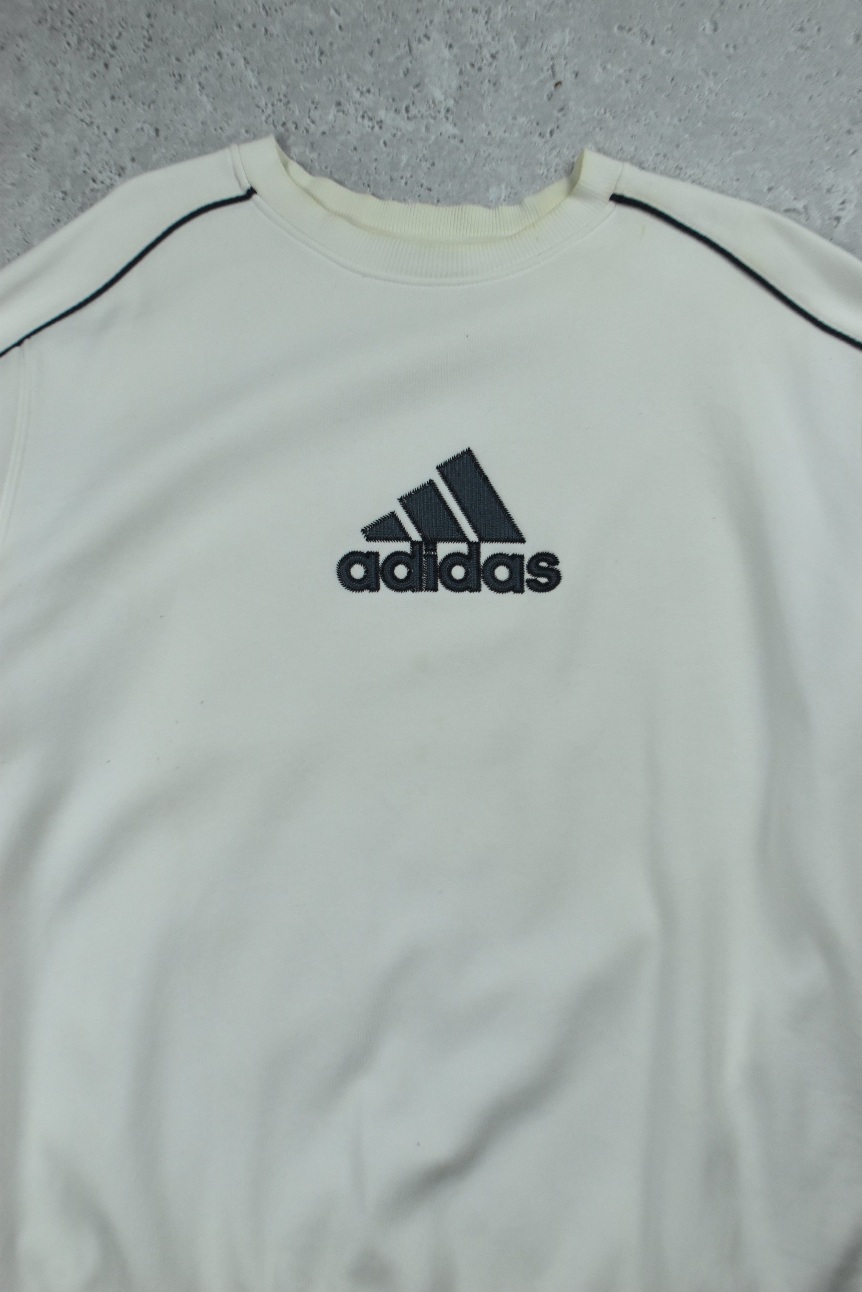 Vintage Adidas Embroidery Logo Sweatshirt Xlarge