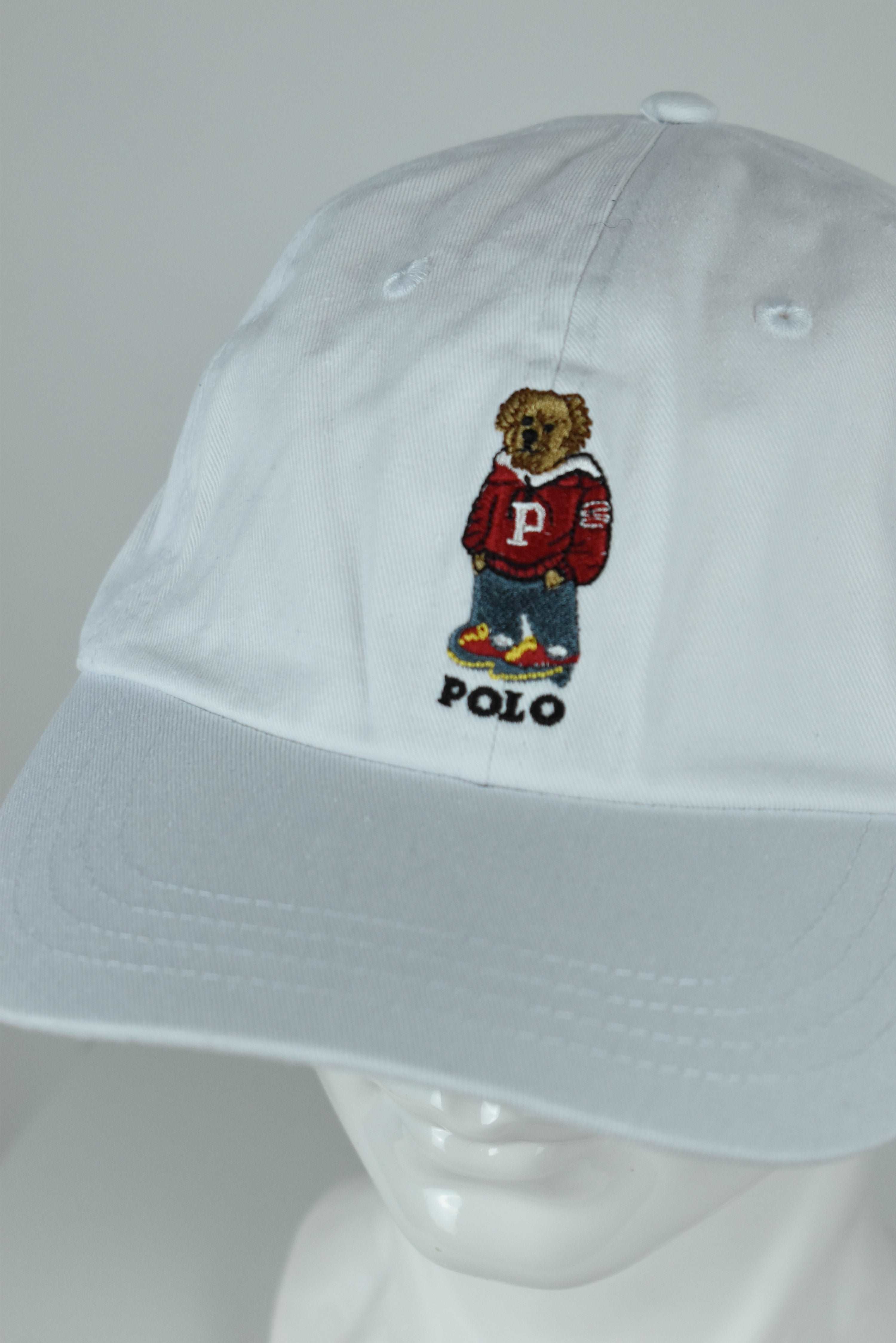 New Ralph Lauren Polo Bear Cap White OS