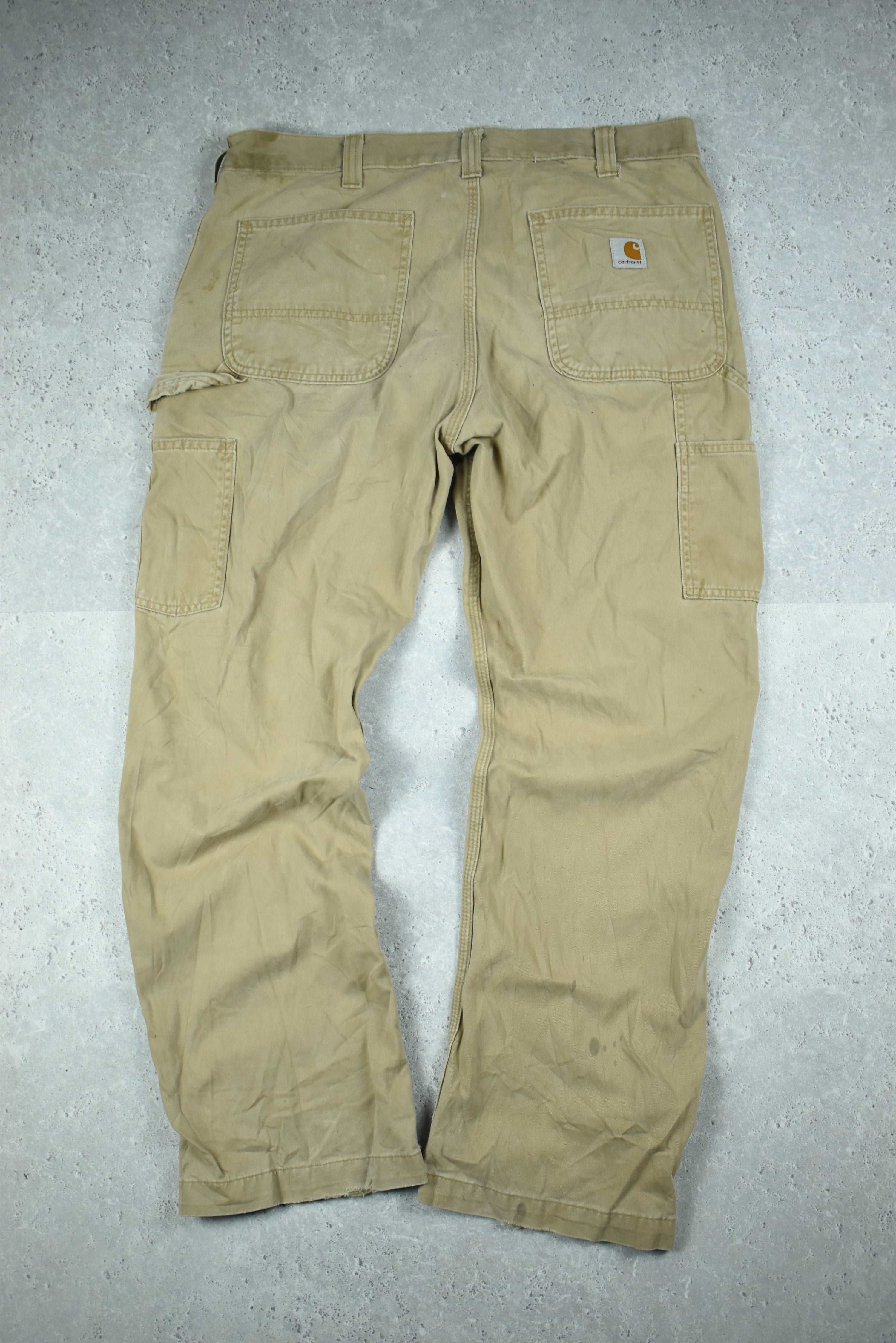 Vintage Carhartt Dungarees Brown Pants 34x32