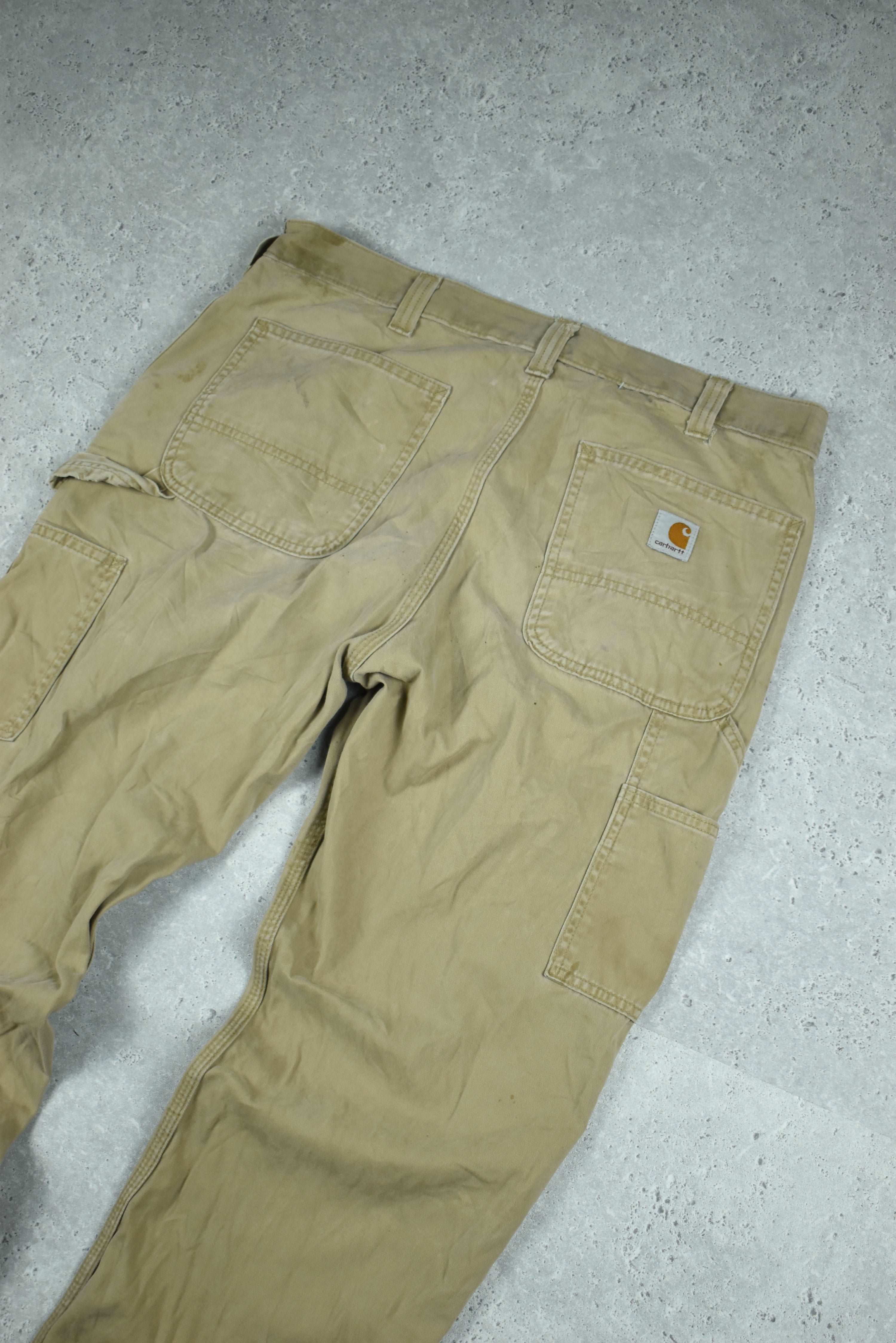 Vintage Carhartt Dungarees Brown Pants 34x32