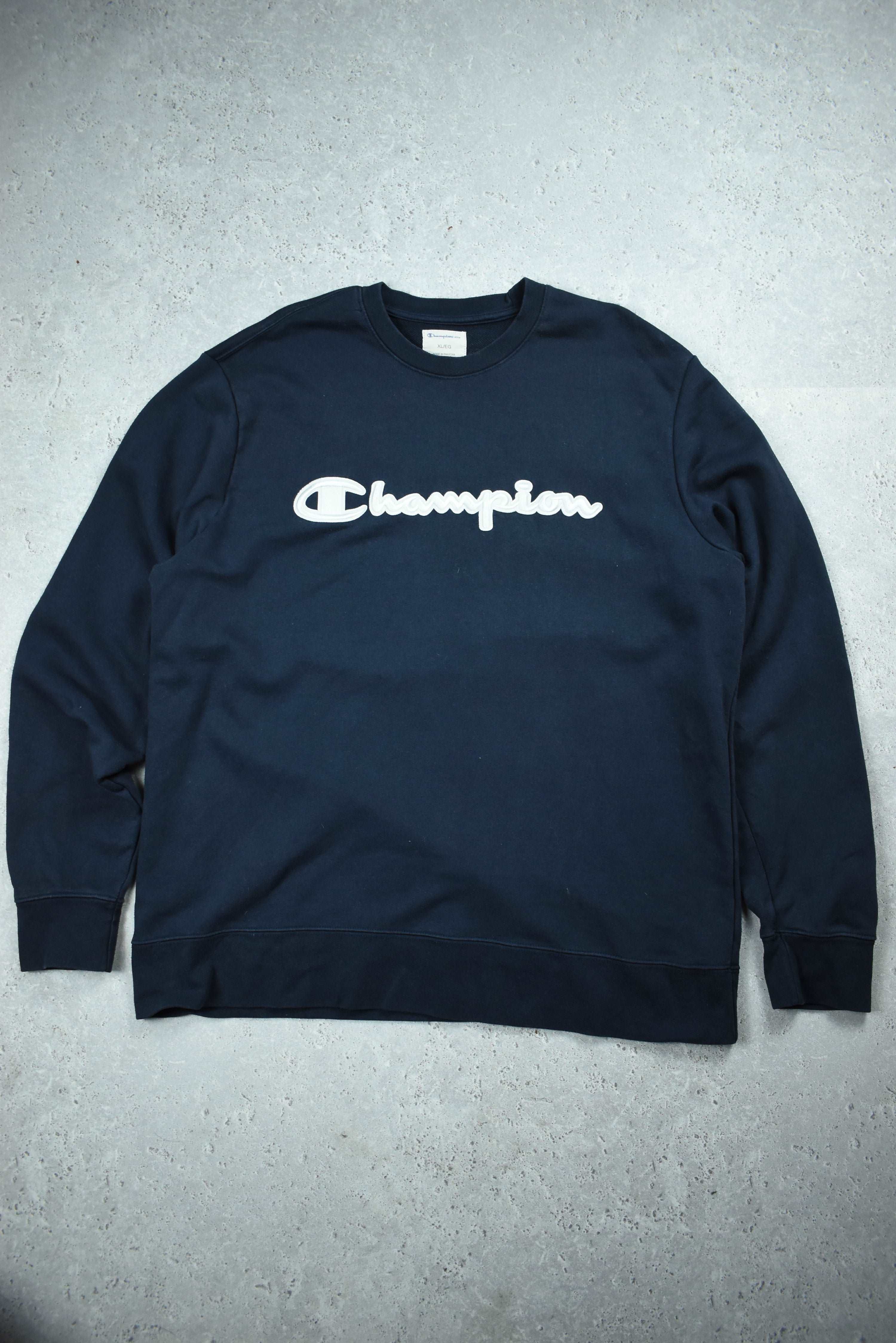 Vintage Champion Embroidered Logo Sweatshirt XL