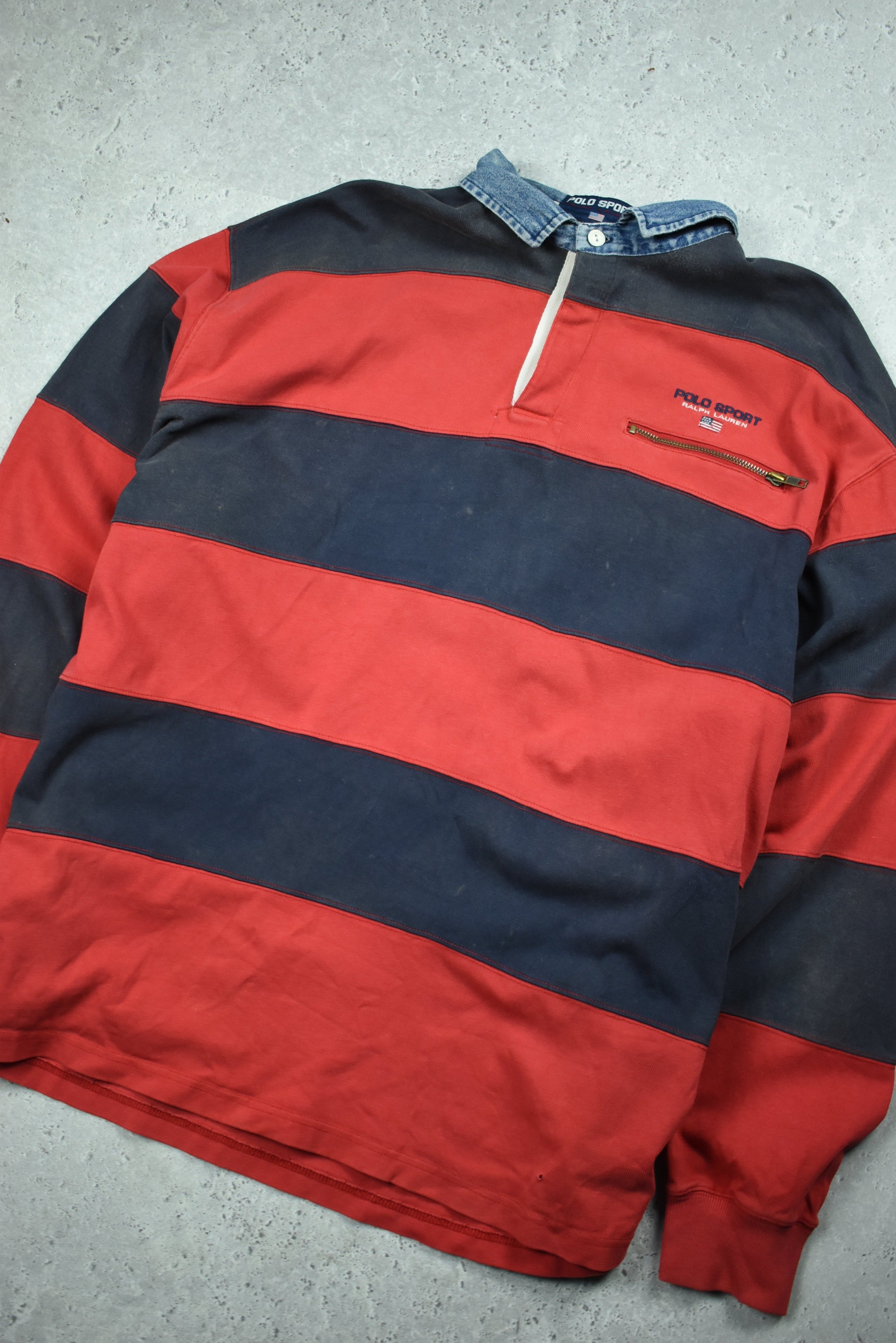 Vintage Polo Ralph Lauren Embroidered Rugby Polo XL