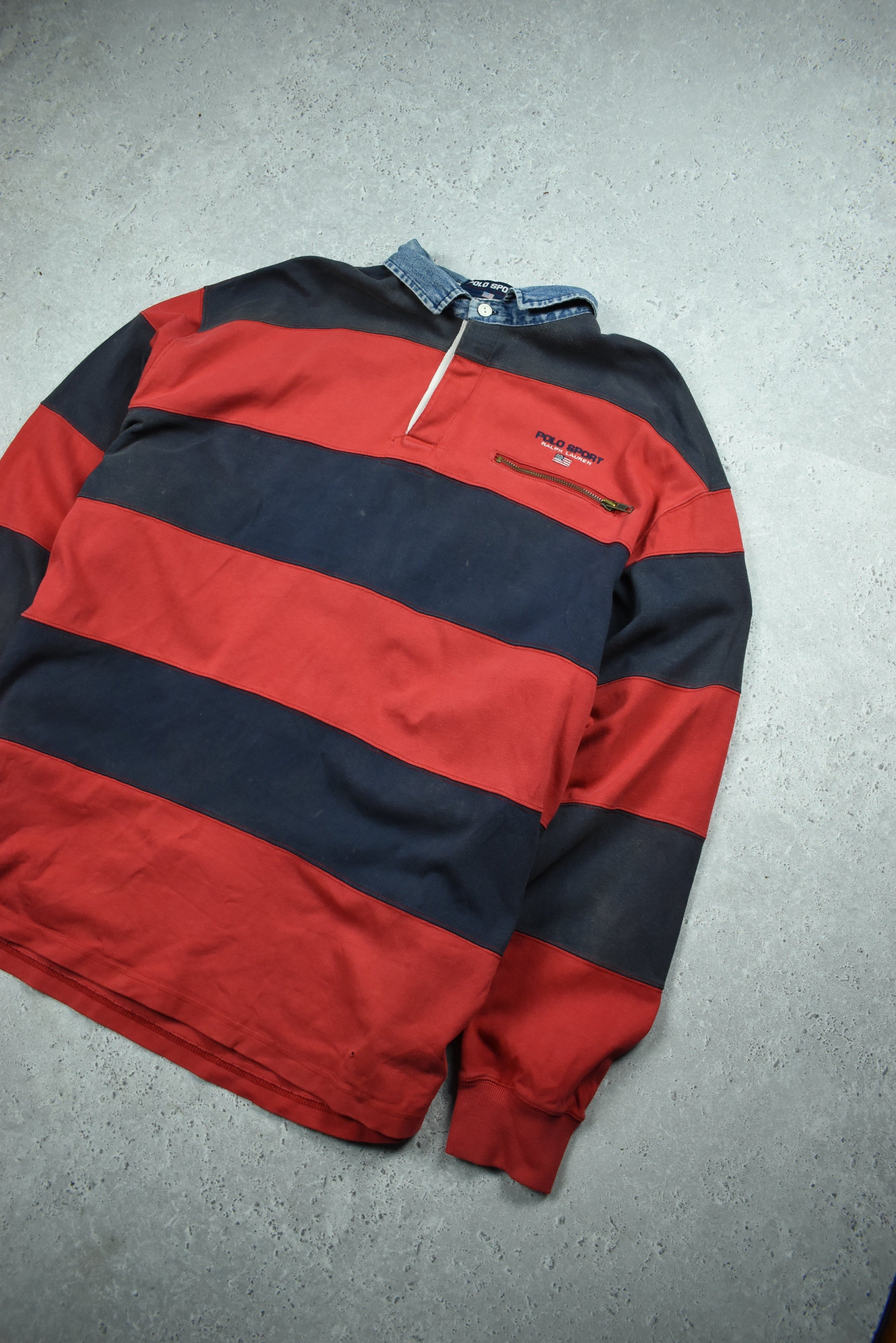 Vintage Polo Ralph Lauren Embroidered Rugby Polo XL