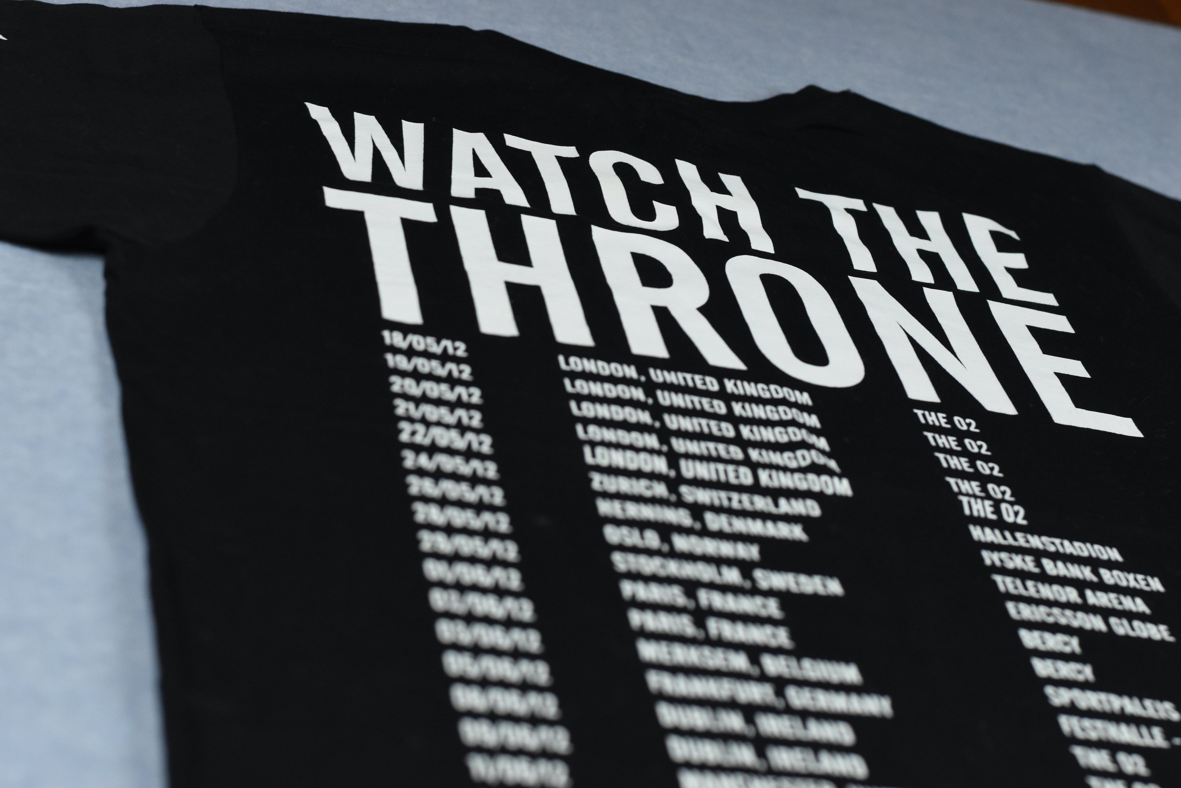 Kanye & Jay-Z Watch The Throne European Tour T-Shirt