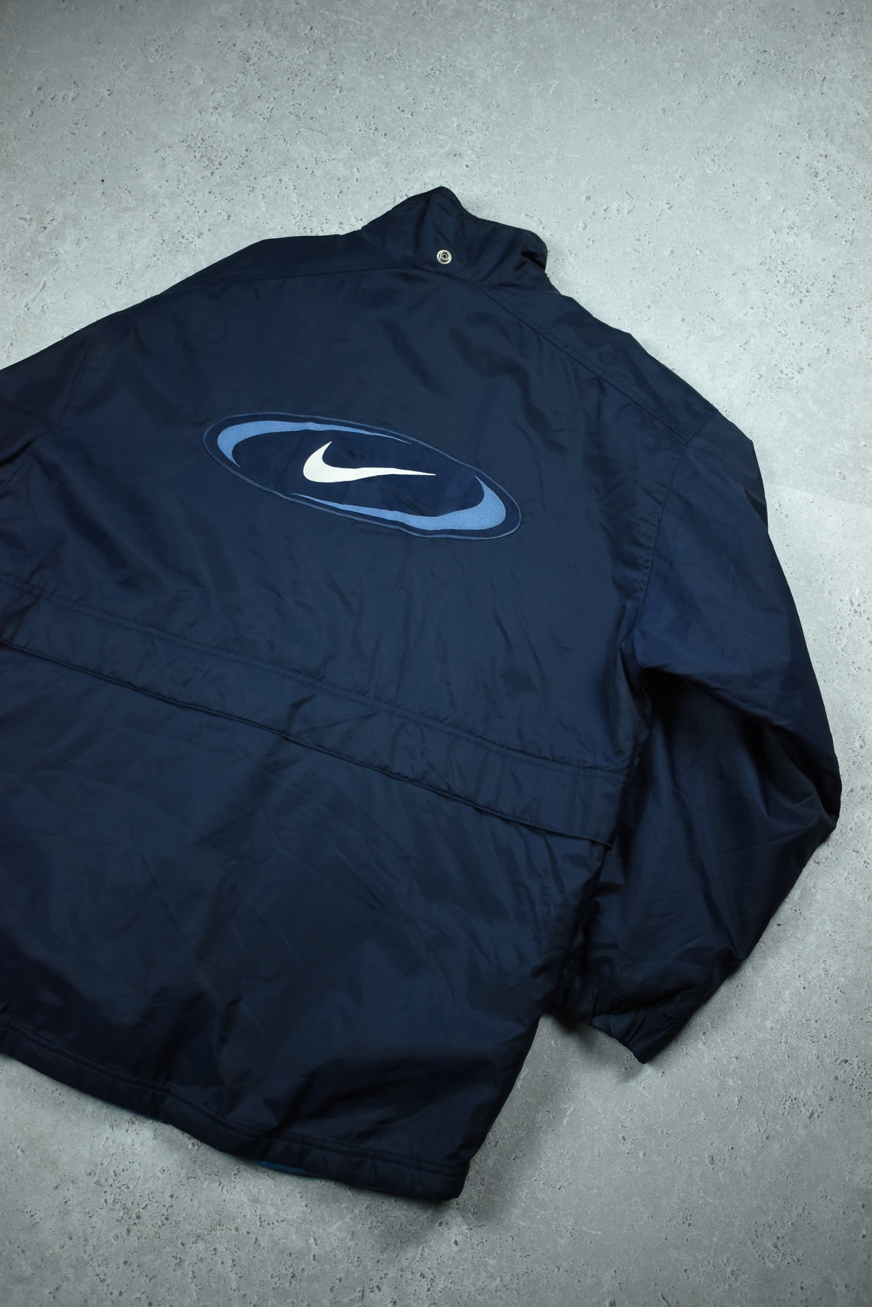 Vintage Nike Embroidery Double Sided Rain Jacket Xlarge
