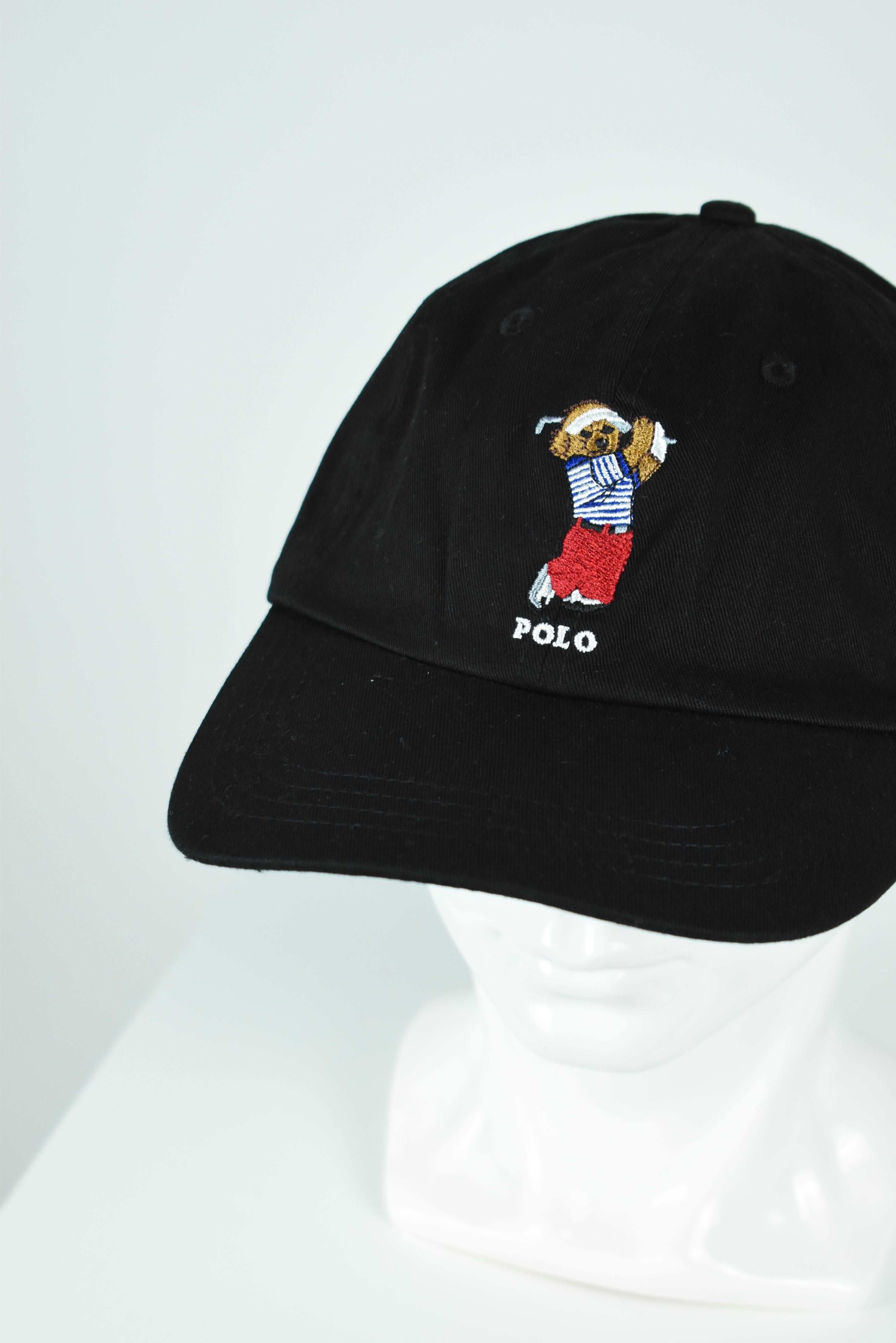 New Ralph Lauren Polo Bear Golf Cap Black OS