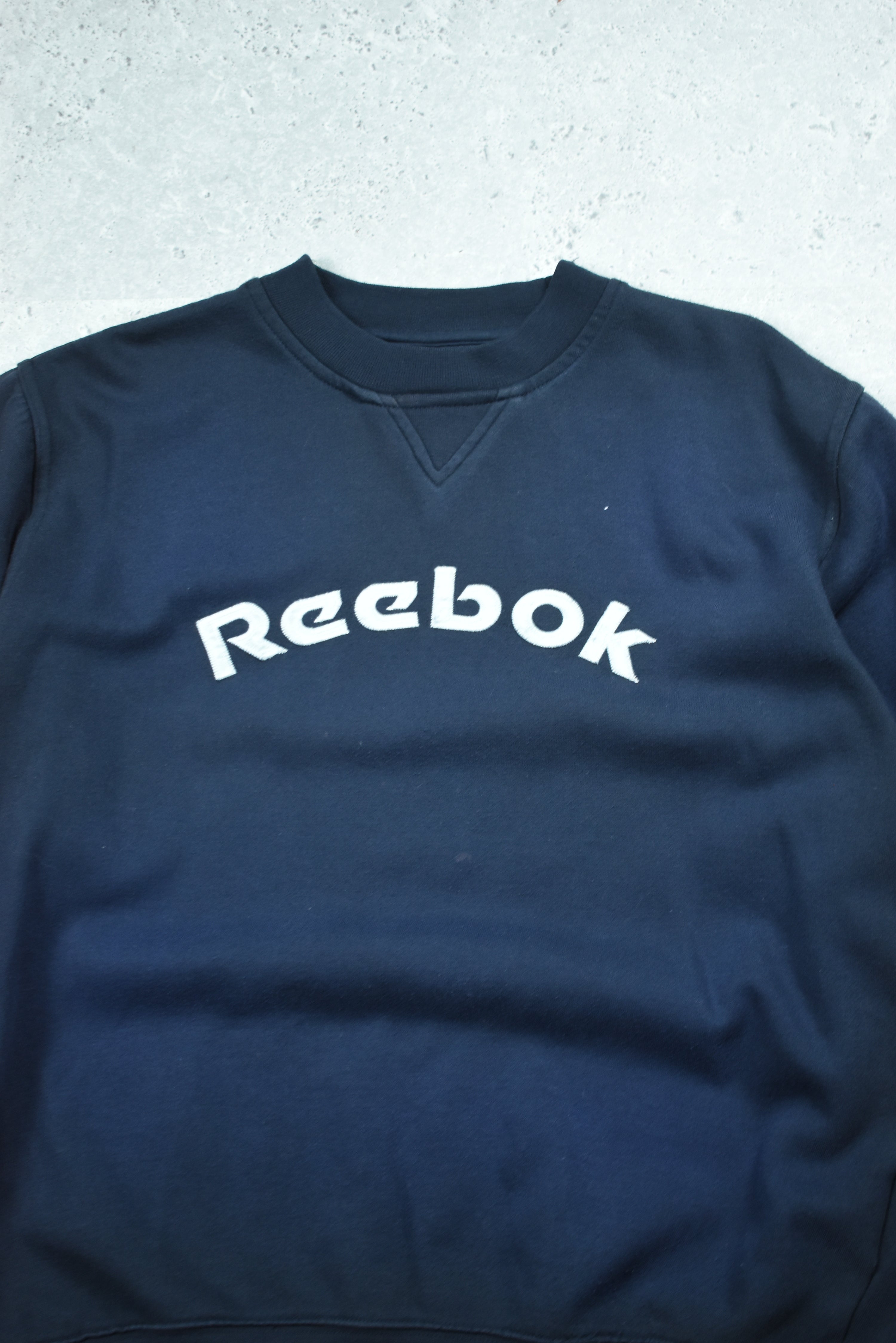 Vintage Reebok Embroidery Logo Sweatshirt Small