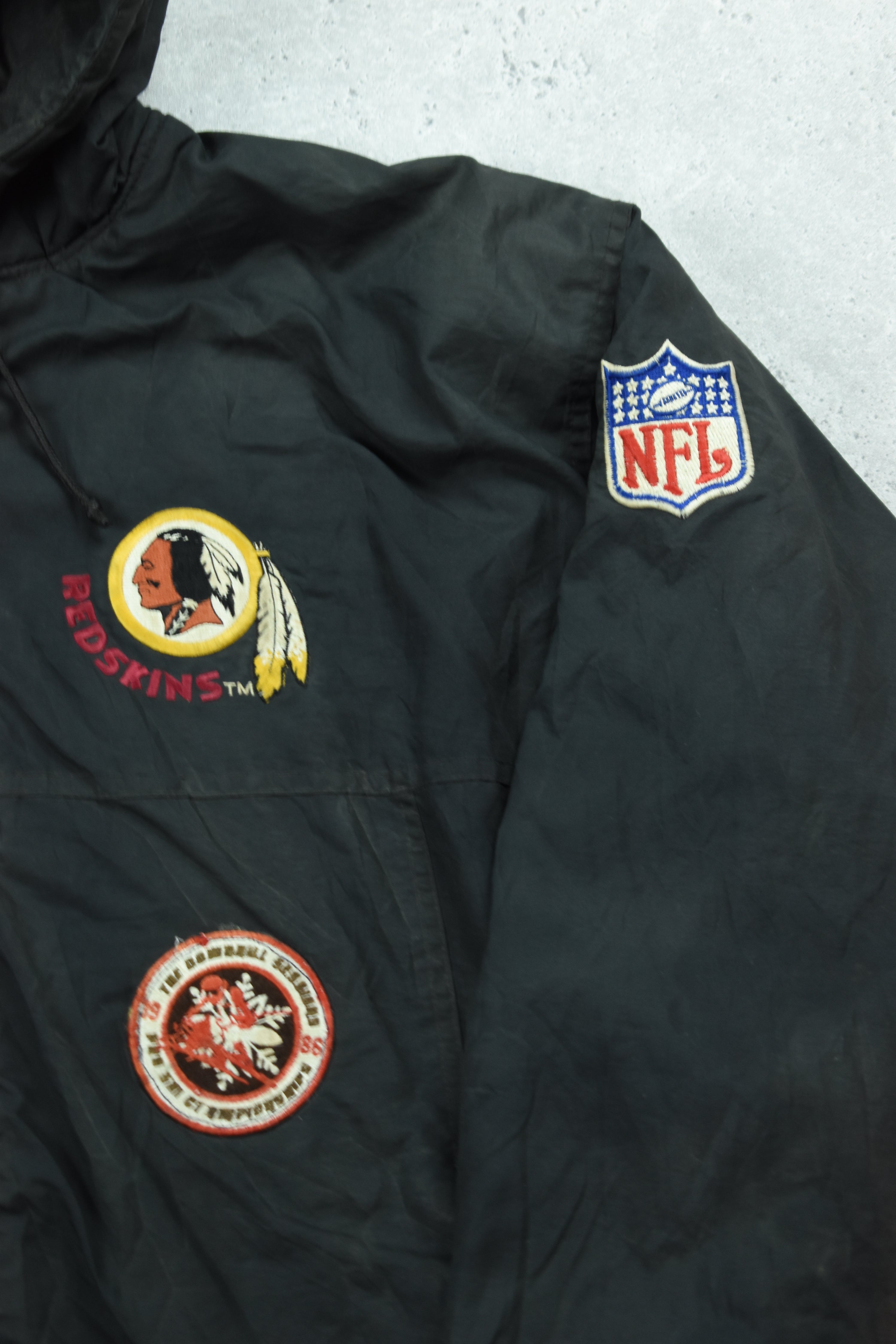 Vintage Redskins Embroidery Parker Jacket Medium