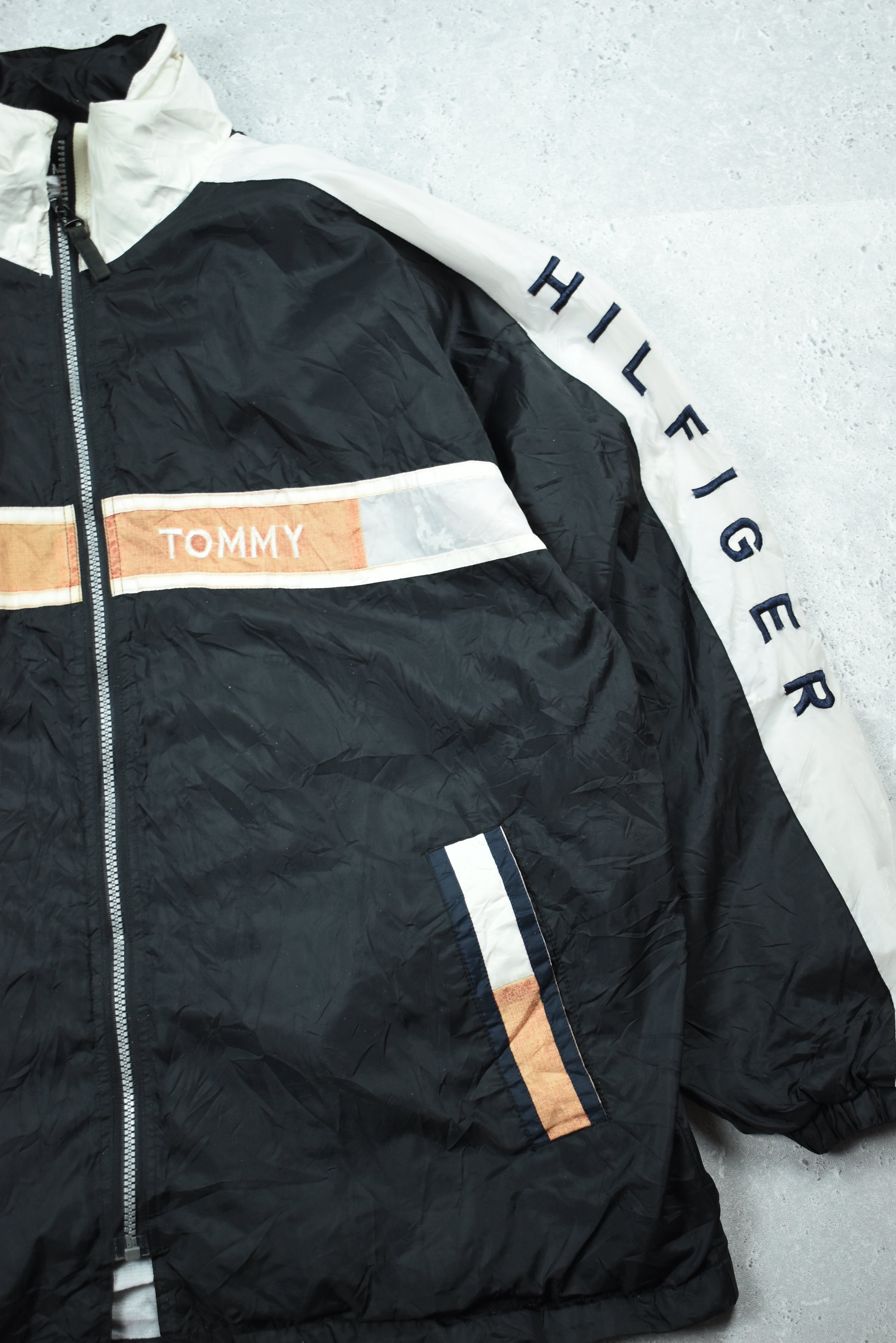 Vintage Tommy Hilfiger Zip Up Rain Jacket Large