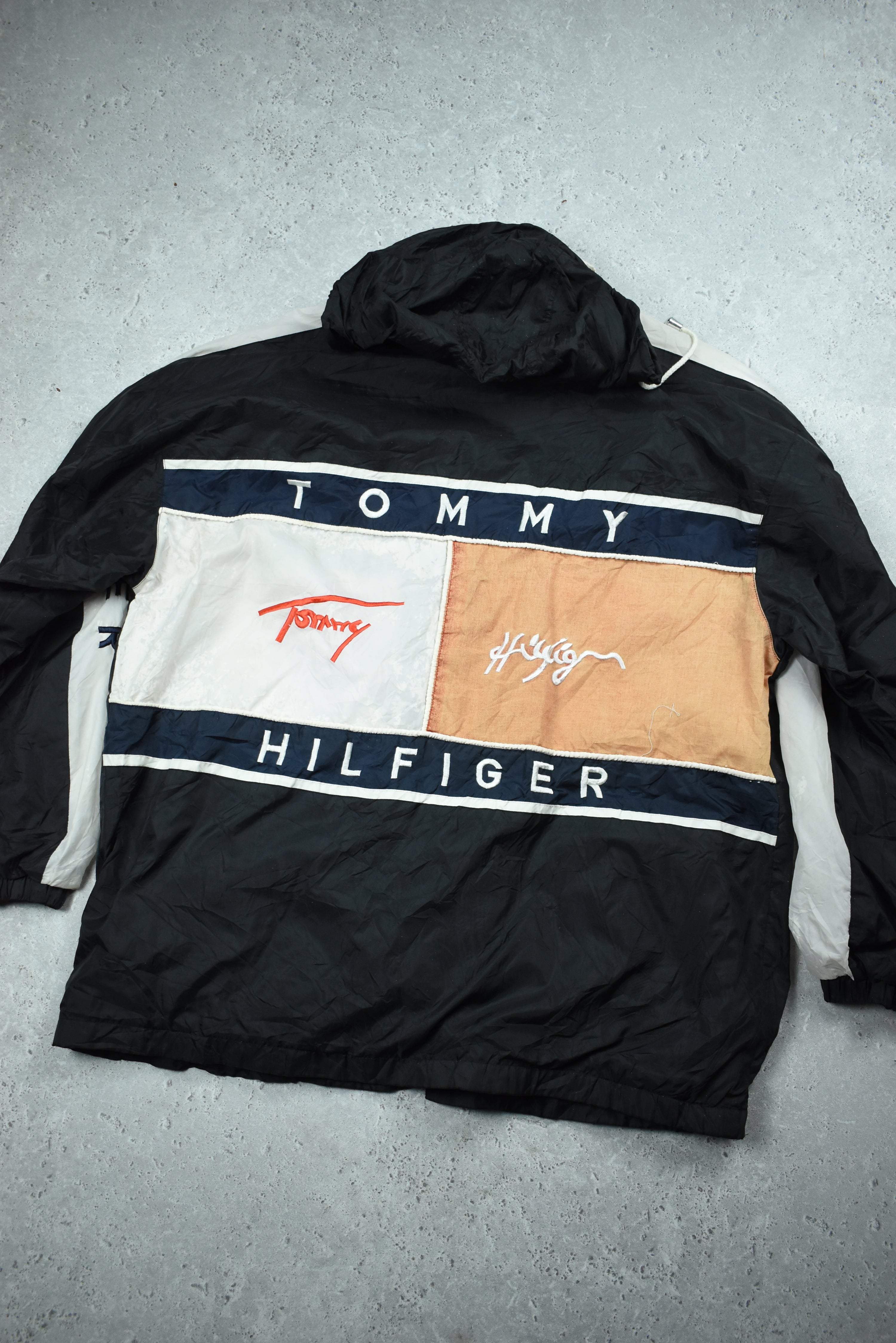 Vintage Tommy Hilfiger Zip Up Rain Jacket Large